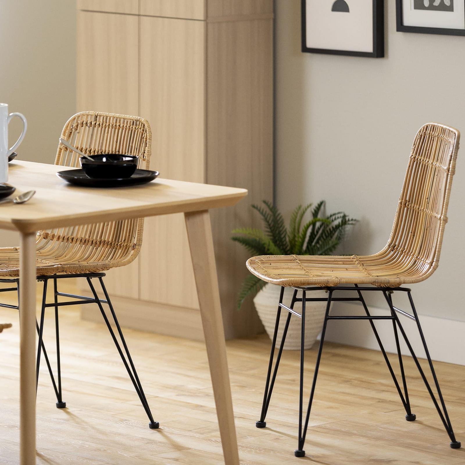Balka Rattan Dining Chair, Set of 2
