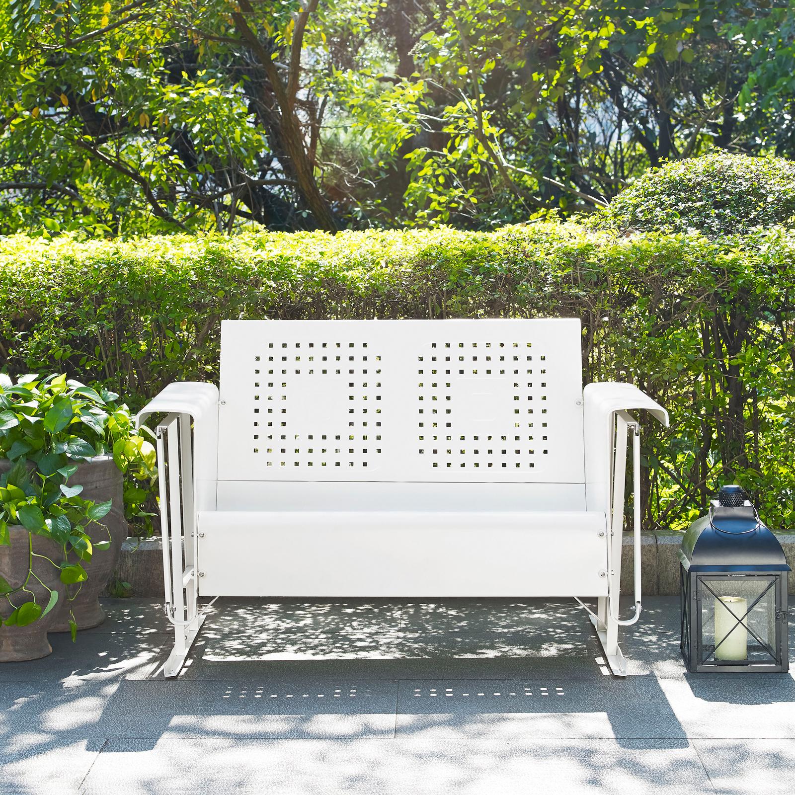 Bates Retro Outdoor Loveseat Glider 15 Bates Retro Outdoor Loveseat Glider