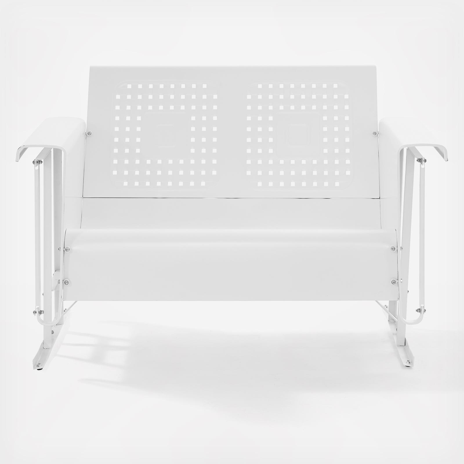 Bates Retro Outdoor Loveseat Glider