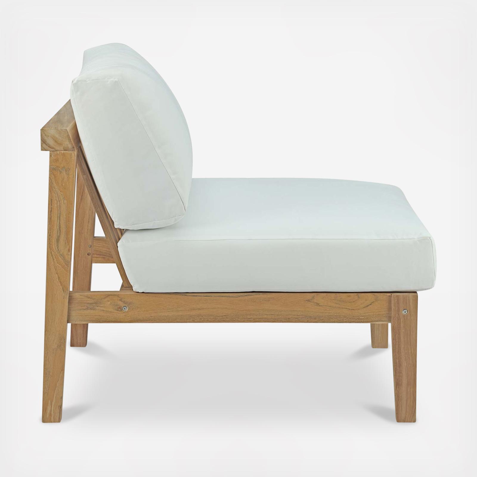 Bayport Outdoor Teak Armless Chair