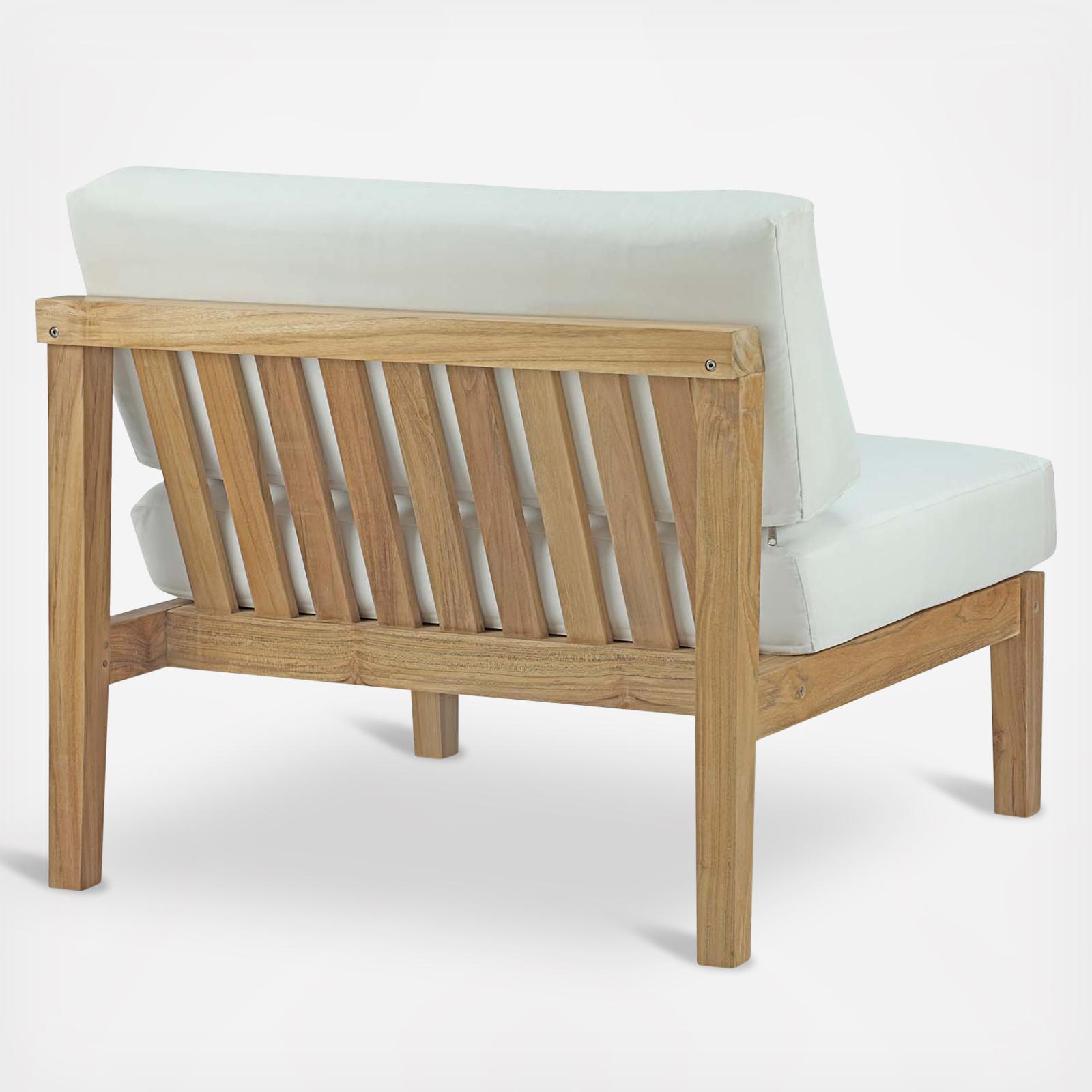 Bayport Outdoor Teak Armless Chair 3 Bayport Outdoor Teak Armless Chair