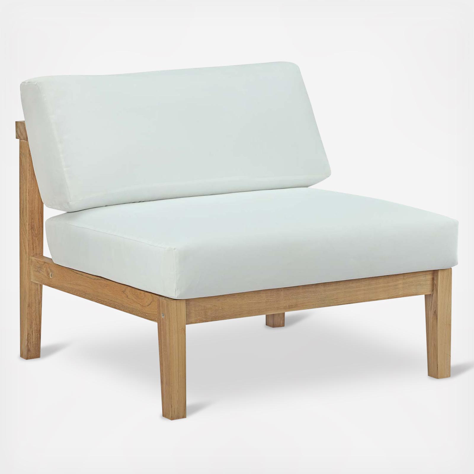Bayport Outdoor Teak Armless Chair 4 Bayport Outdoor Teak Armless Chair