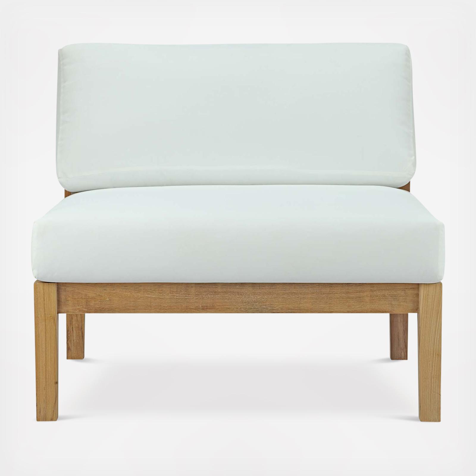 Bayport Outdoor Teak Armless Chair 5 Bayport Outdoor Teak Armless Chair