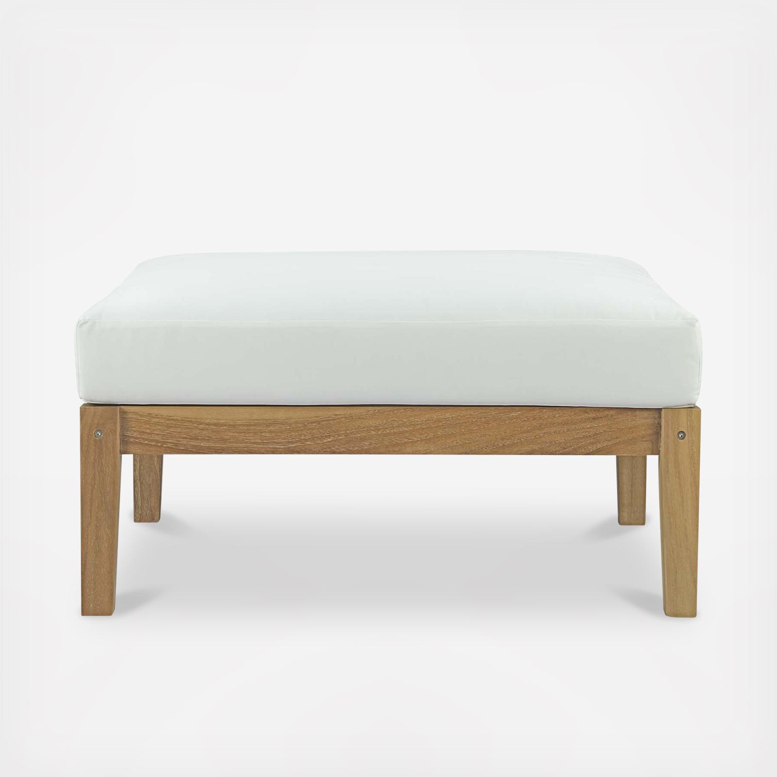 Bayport Outdoor Teak Ottoman