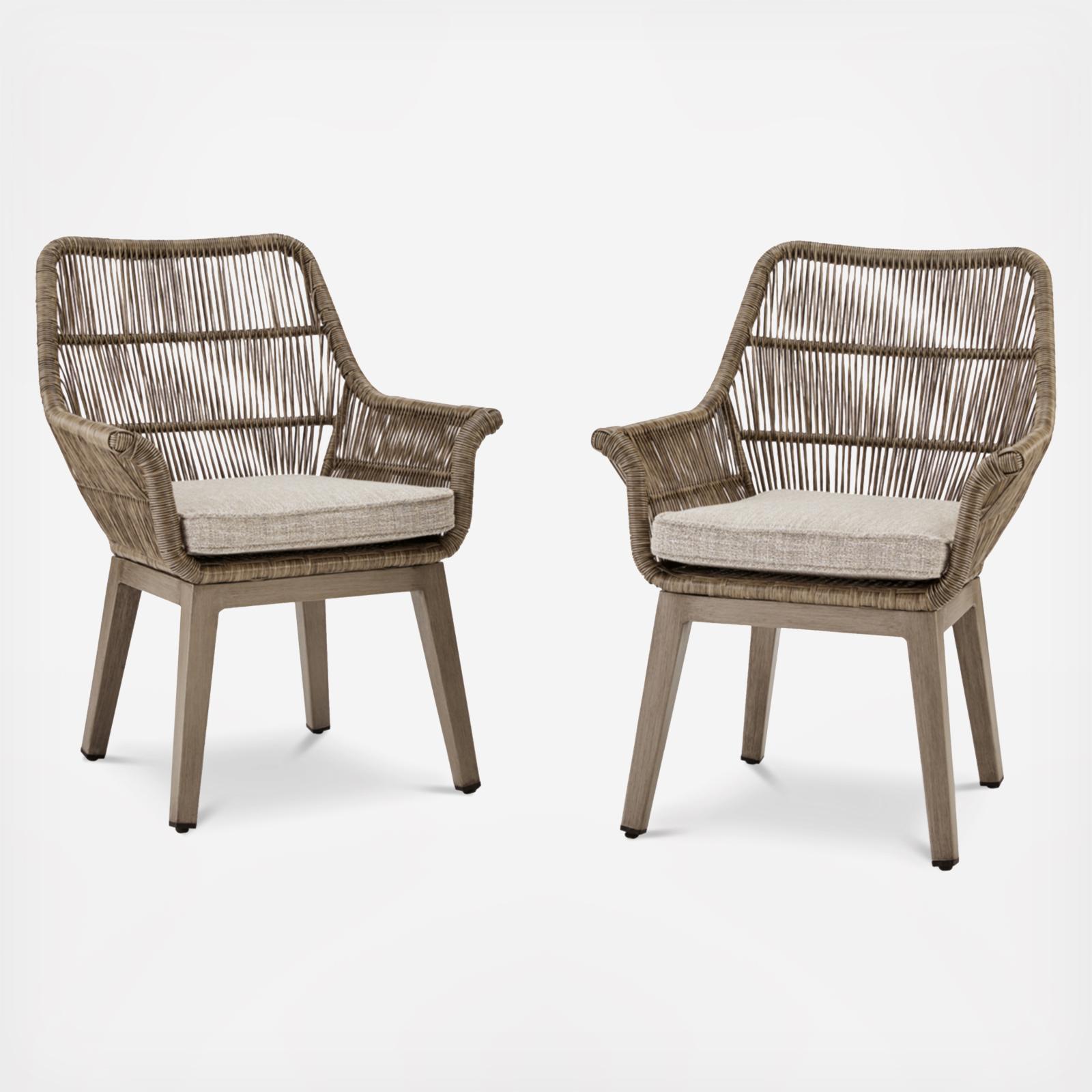 Beach Front Arm Chair, Set of 2 2 Beach Front Arm Chair, Set of 2