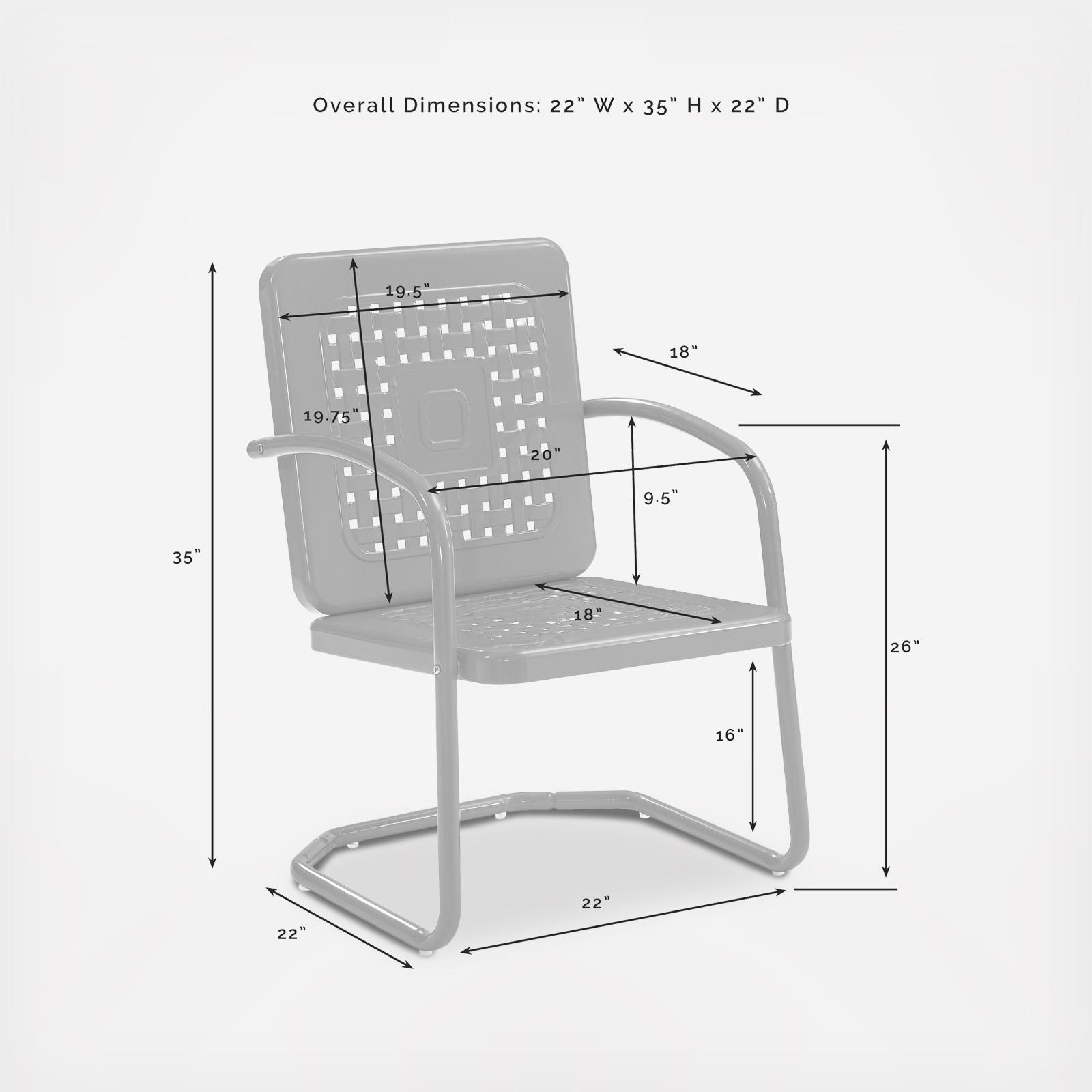 Bates 2-Piece Chair Set 8 Bates 2-Piece Chair Set