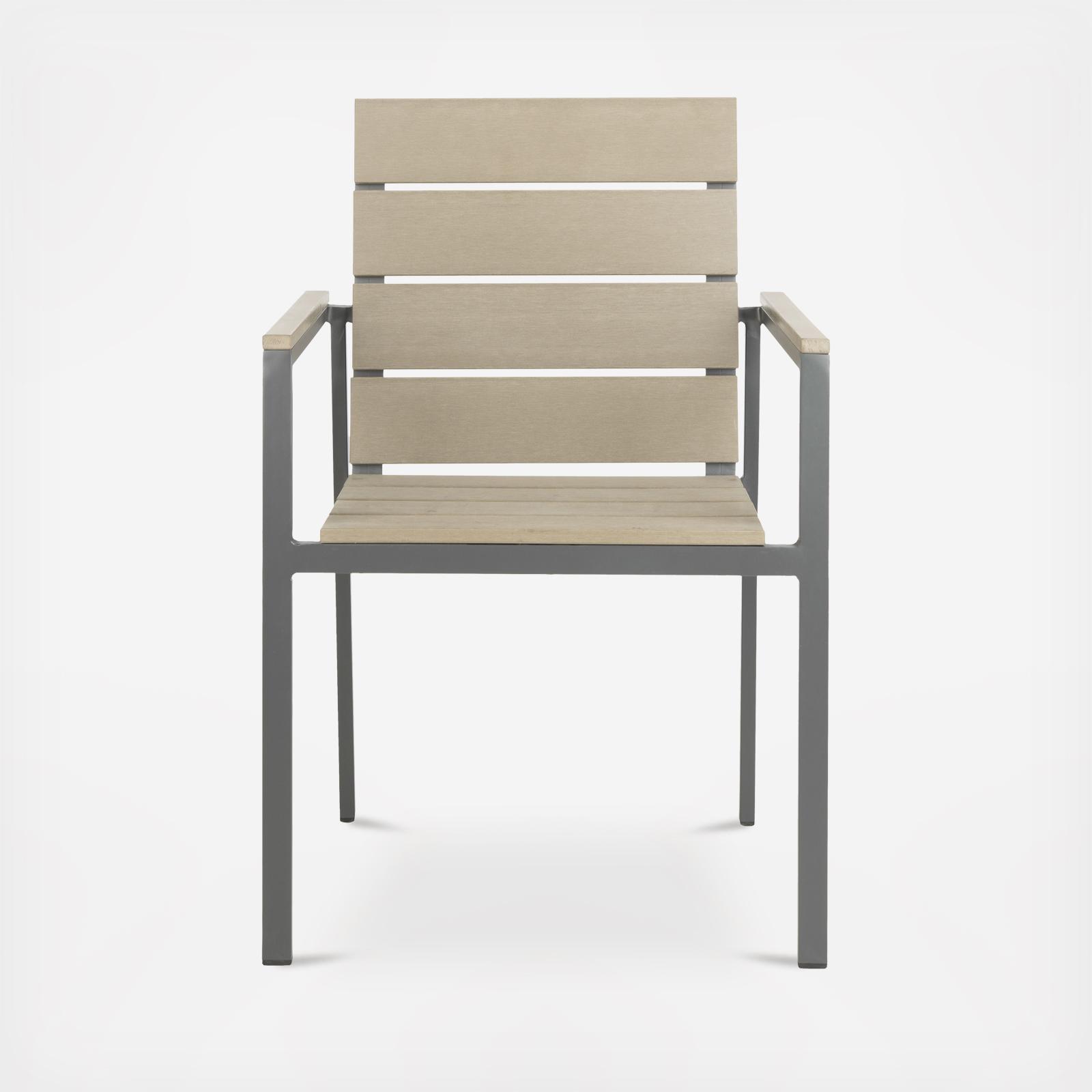 Beldan Stackable Outdoor Chair, Set of 2 5 Beldan Stackable Outdoor Chair, Set of 2