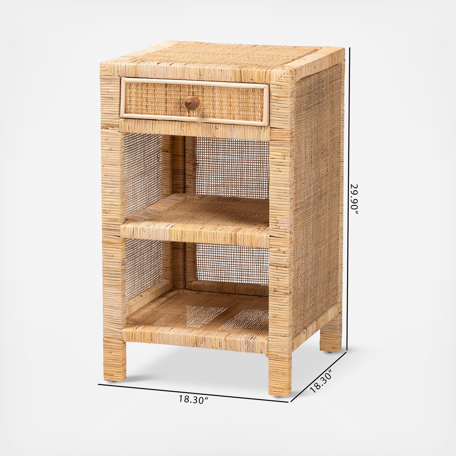 Bella Modern Bohemian 1-Drawer Nightstand 8 Bella Modern Bohemian 1-Drawer Nightstand