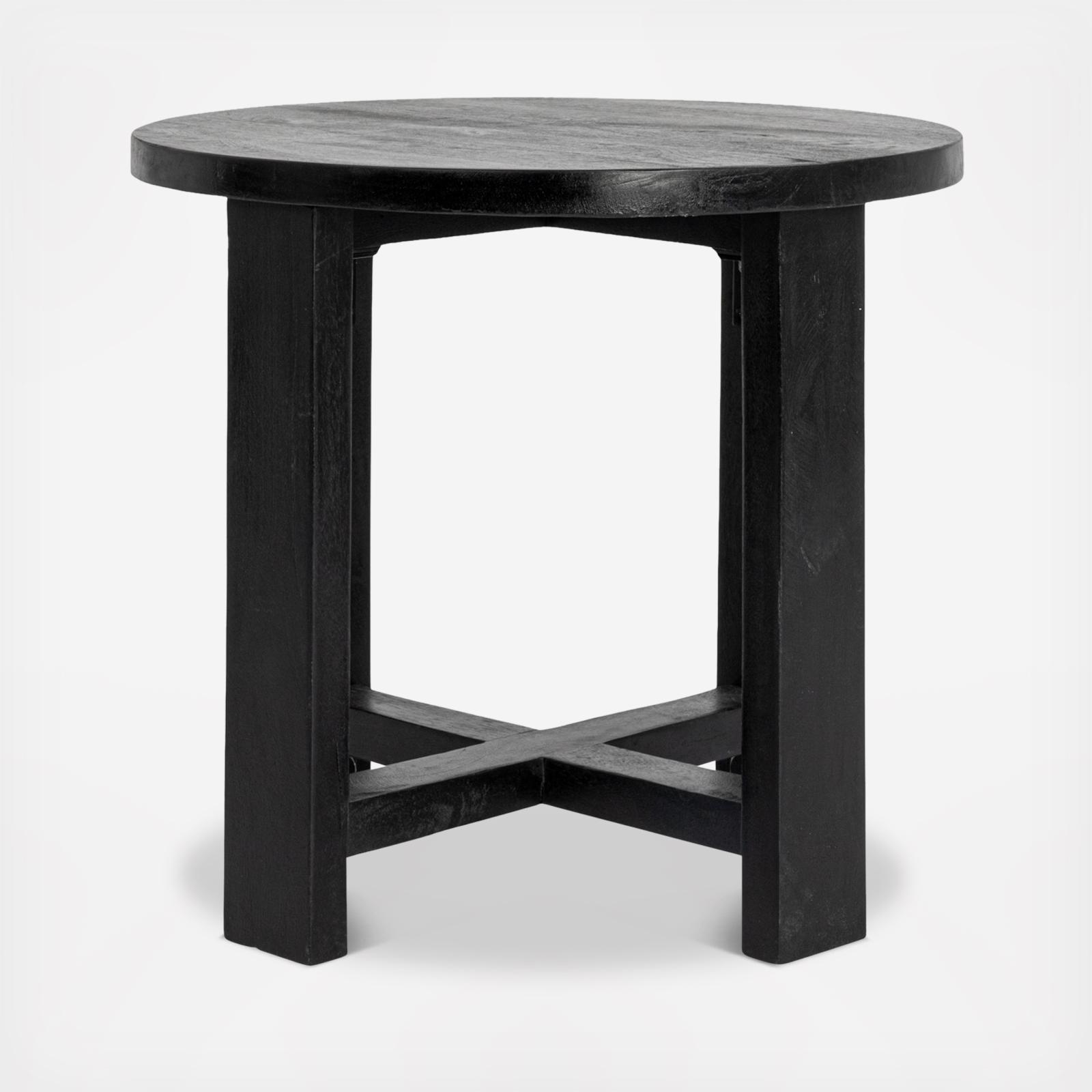 Blakely Elegant Trestle Round End Table 5 Blakely Elegant Trestle Round End Table