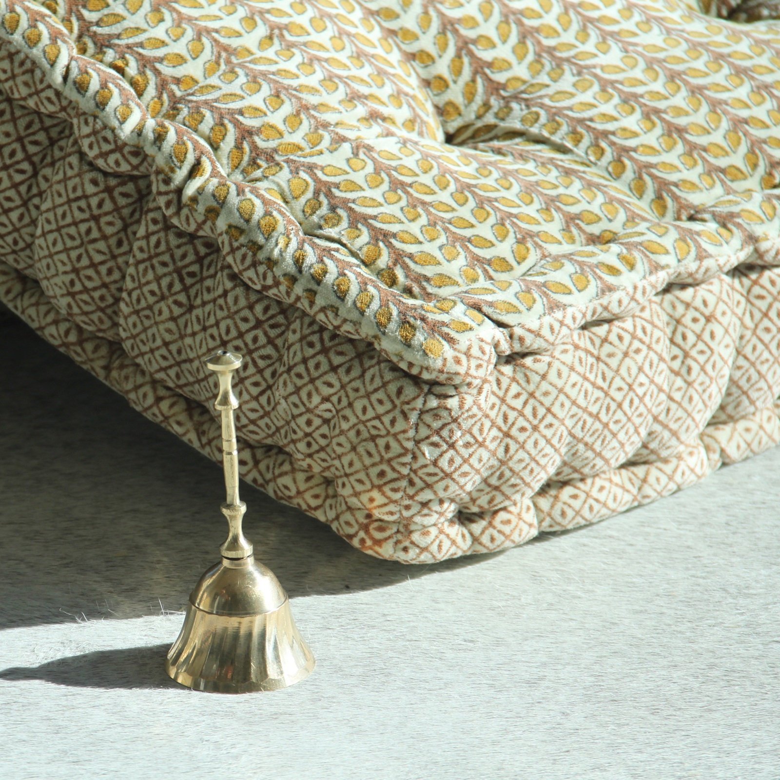 Block Print Square Meditation Cushion 6 Block Print Square Meditation Cushion