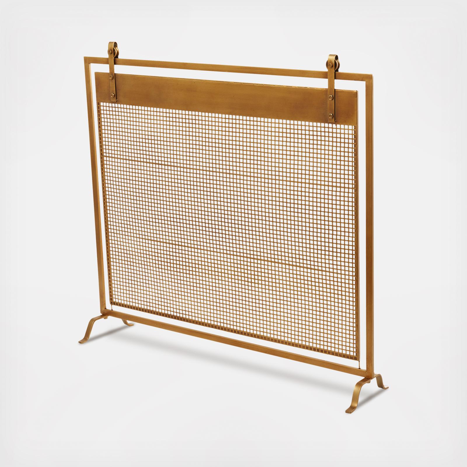 Bolted Single Panel Fireplace Screen 2 Bolted Single Panel Fireplace Screen