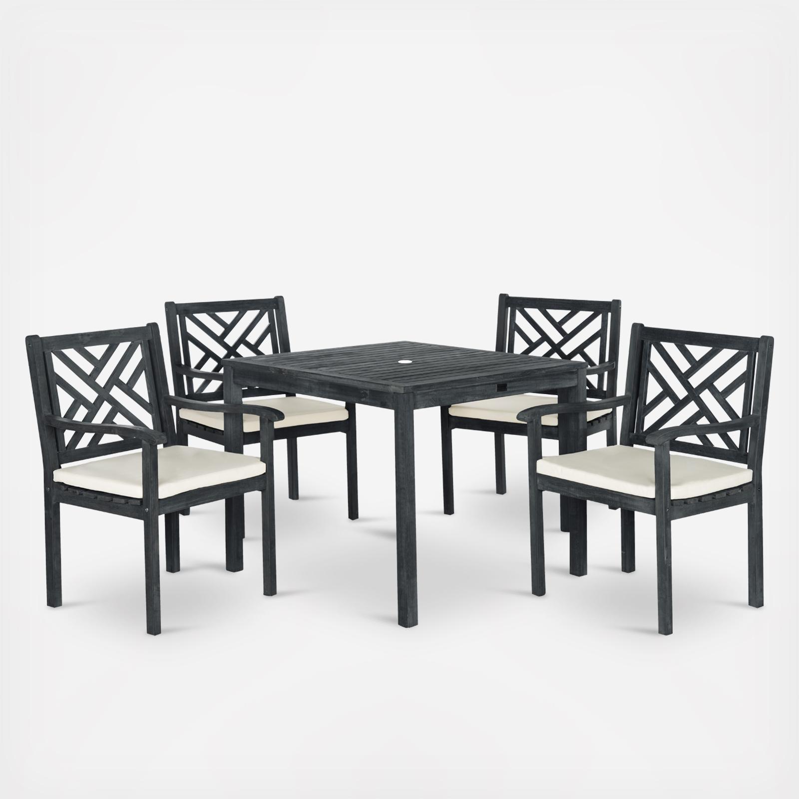Bradbury 5-Piece Outdoor Dining Set 2 Bradbury 5-Piece Outdoor Dining Set