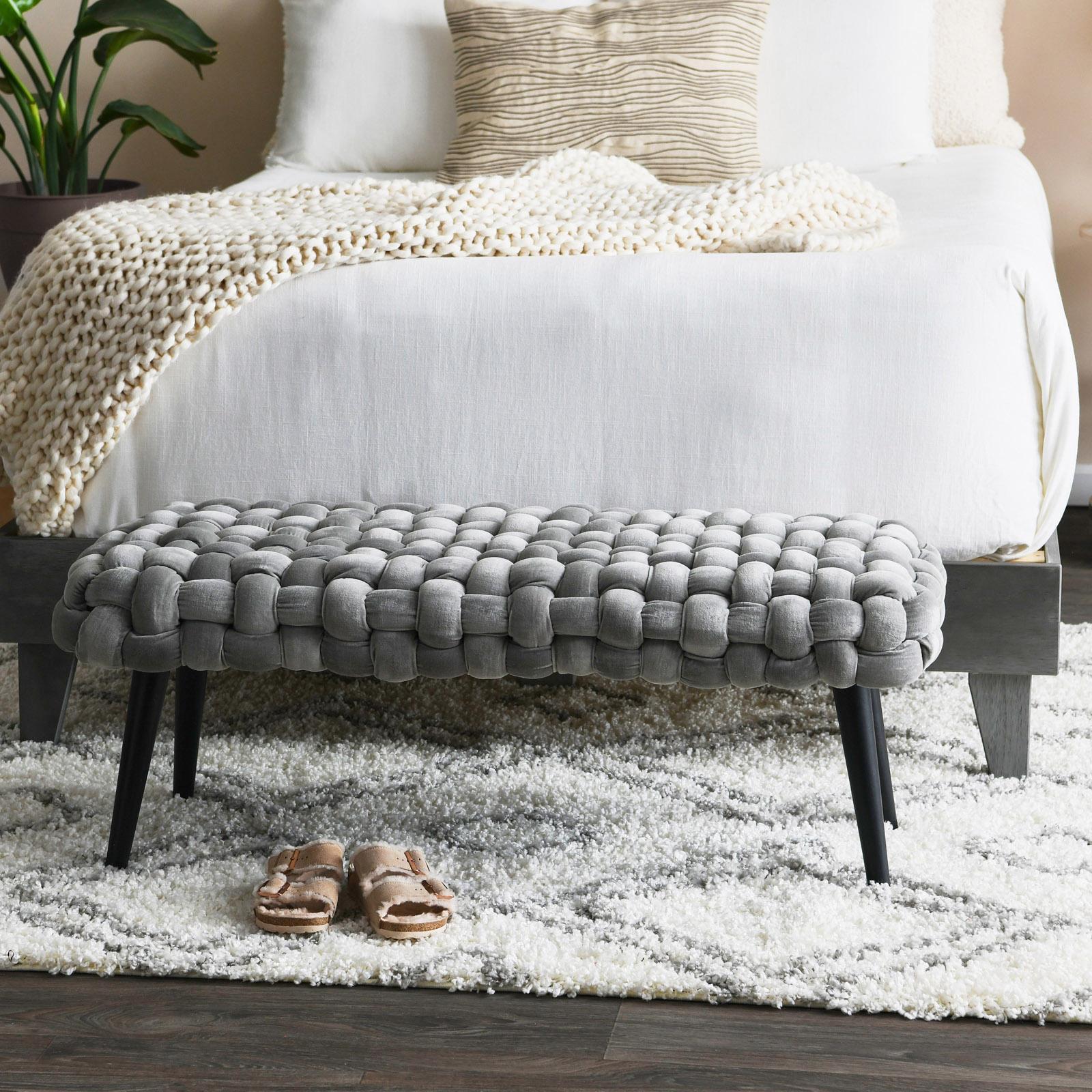 Boho Entryway Bench 16 Boho Entryway Bench