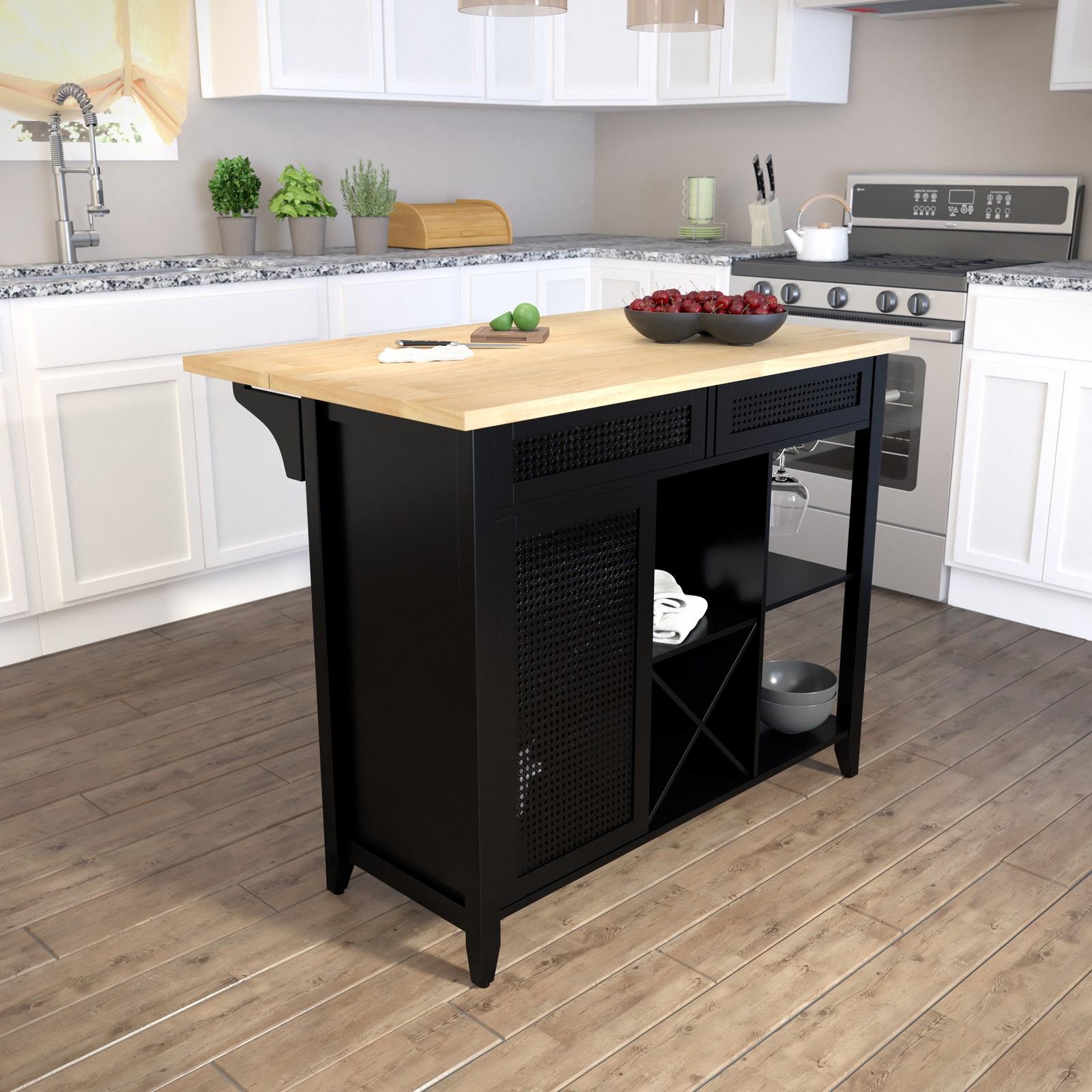 Bramlage Expandable Freestanding Kitchen Island 17 Bramlage Expandable Freestanding Kitchen Island