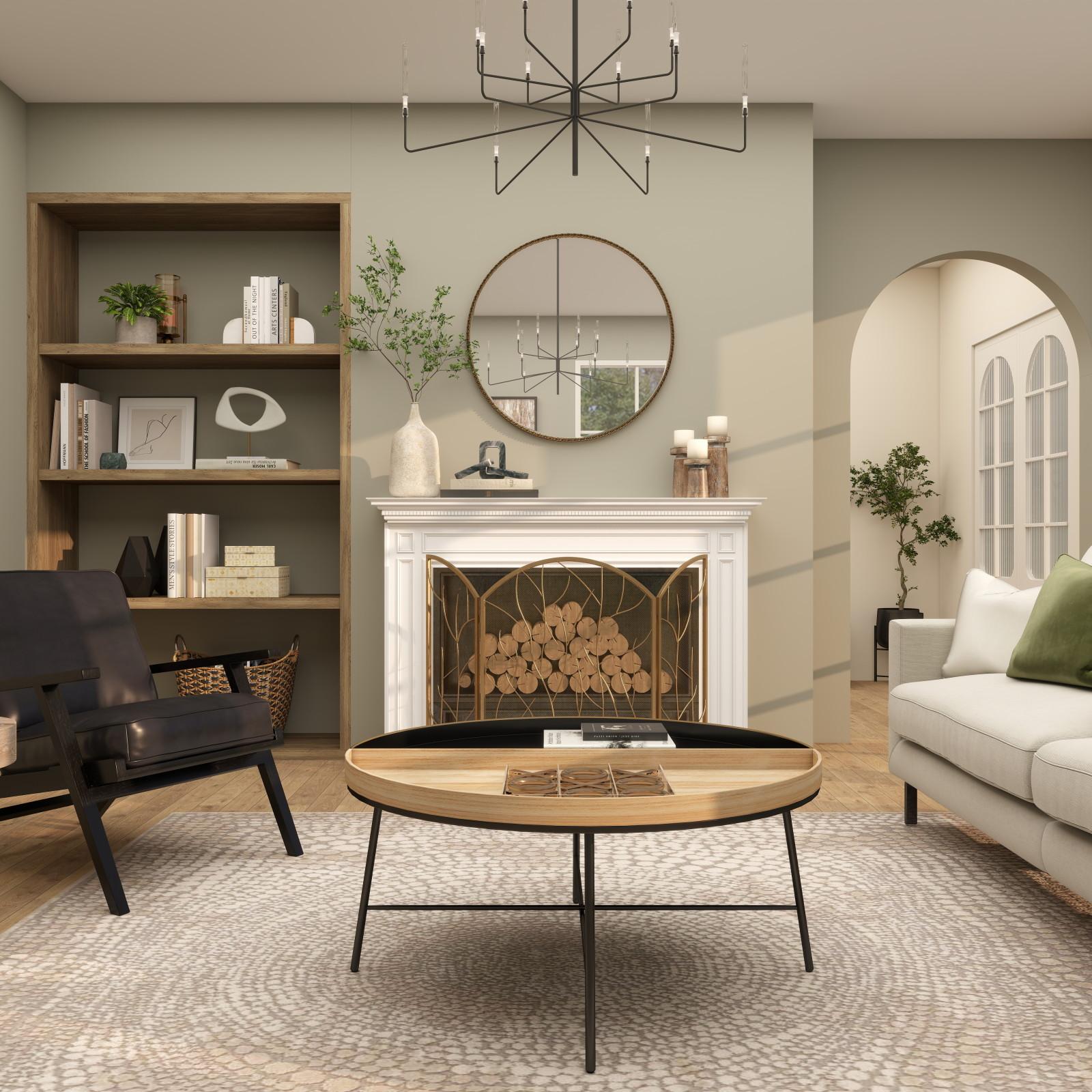 Branch 3-Panel Fireplace Screen 4 Branch 3-Panel Fireplace Screen