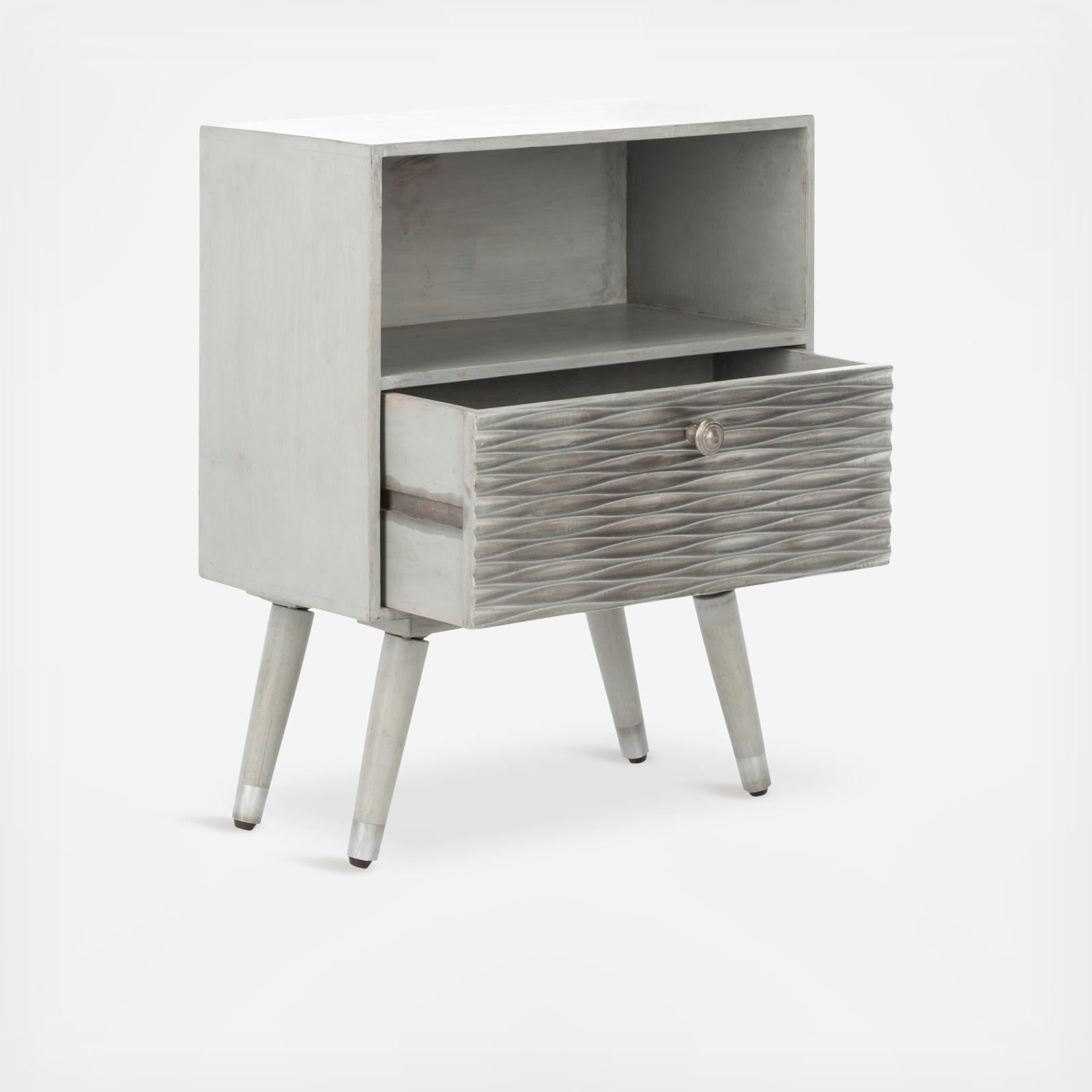 Brandy Textured Nightstand 7 Brandy Textured Nightstand