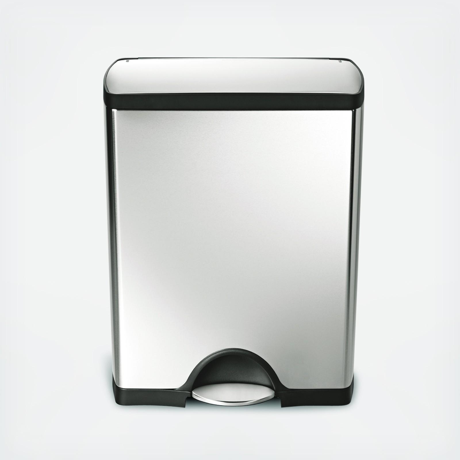 Stainless Steel Rectangular Step Can 14 Stainless Steel Rectangular Step Can