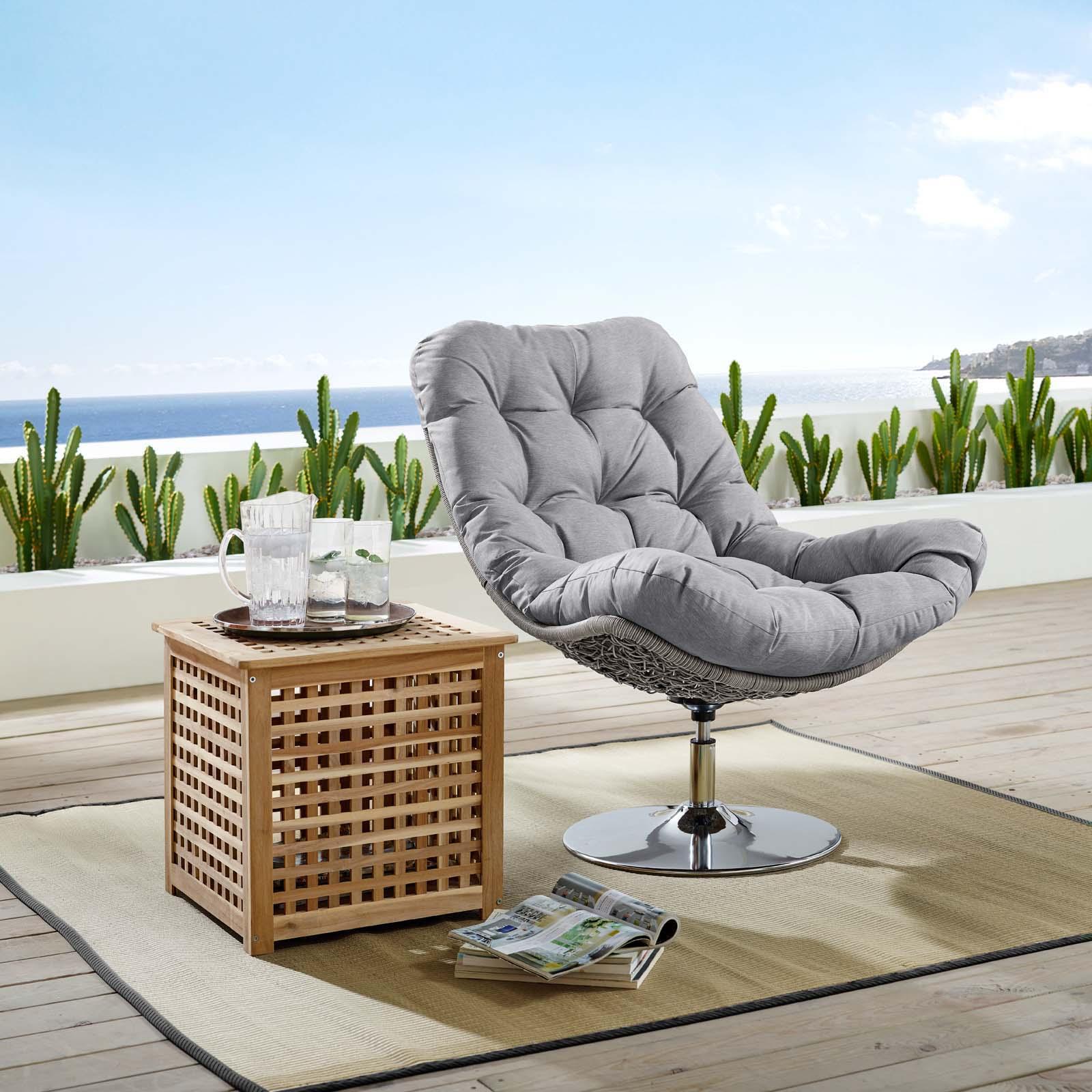 Brighton Outdoor Patio Swivel Lounge Chair 1 Brighton Outdoor Patio Swivel Lounge Chair