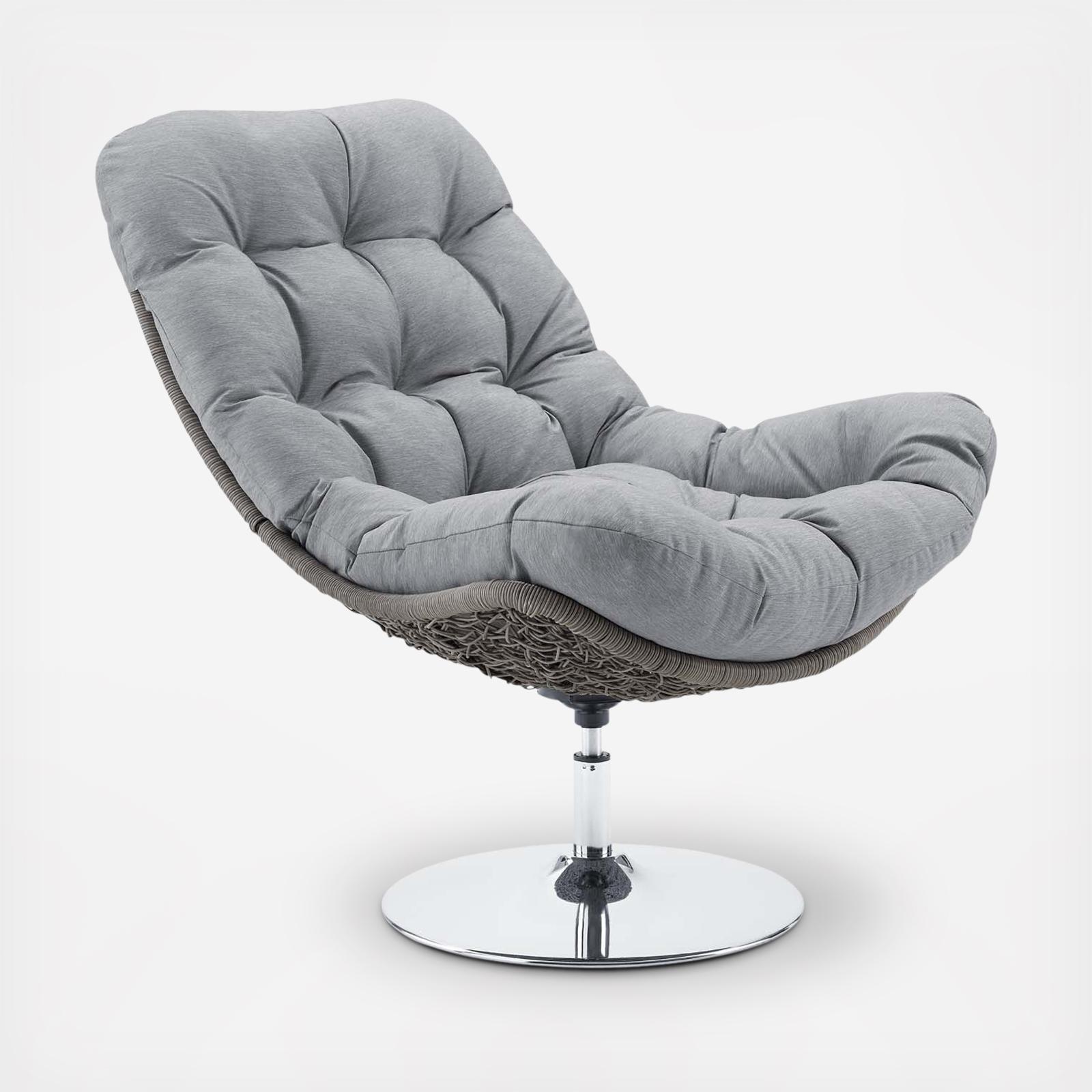 Brighton Outdoor Patio Swivel Lounge Chair 2 Brighton Outdoor Patio Swivel Lounge Chair