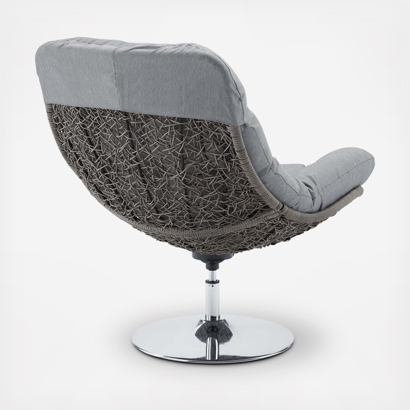 Brighton Outdoor Patio Swivel Lounge Chair 4 Brighton Outdoor Patio Swivel Lounge Chair
