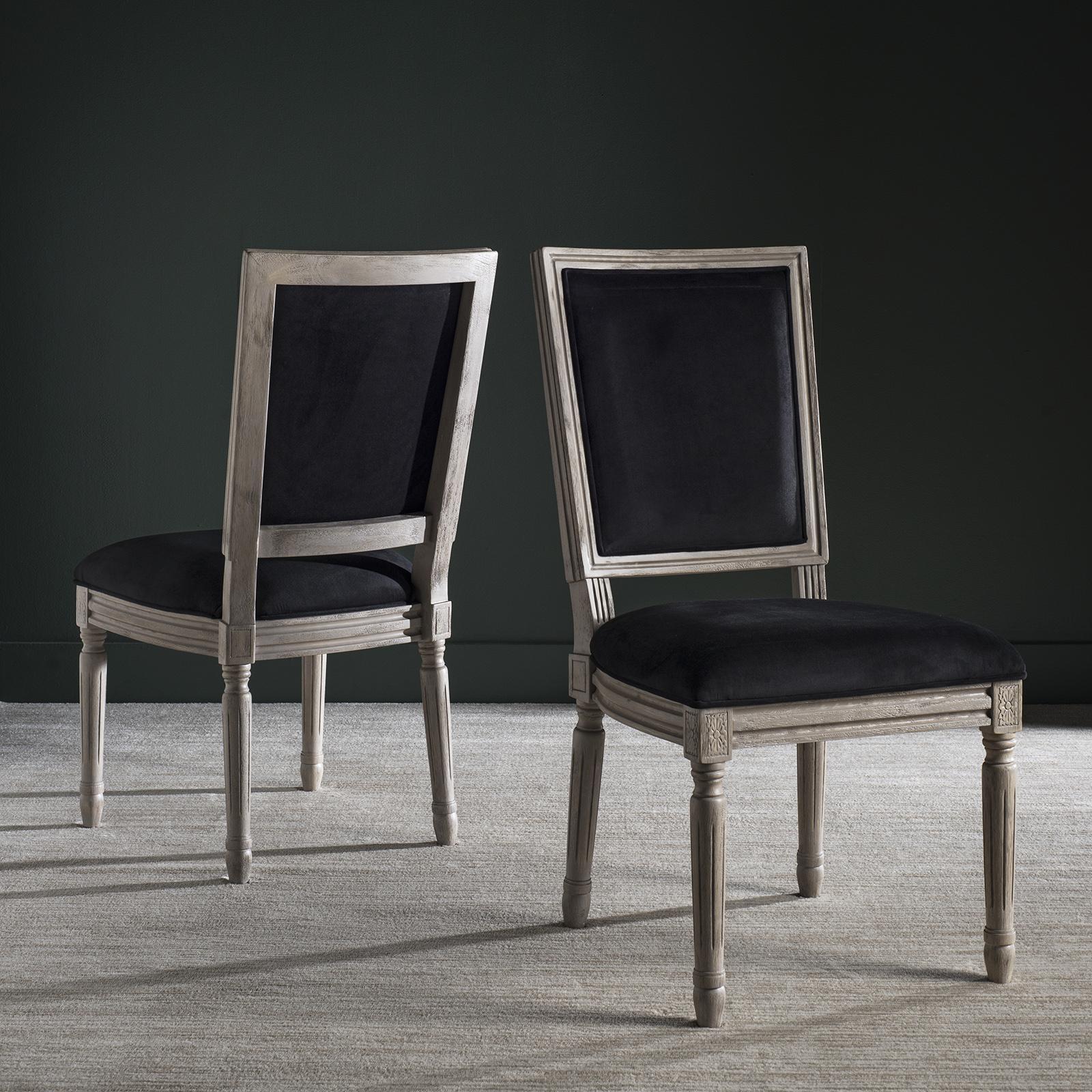 Buchanan French Brasserie Velvet Rectangle Side Chair, Set of 2 1 Buchanan French Brasserie Velvet Rectangle Side Chair, Set of 2