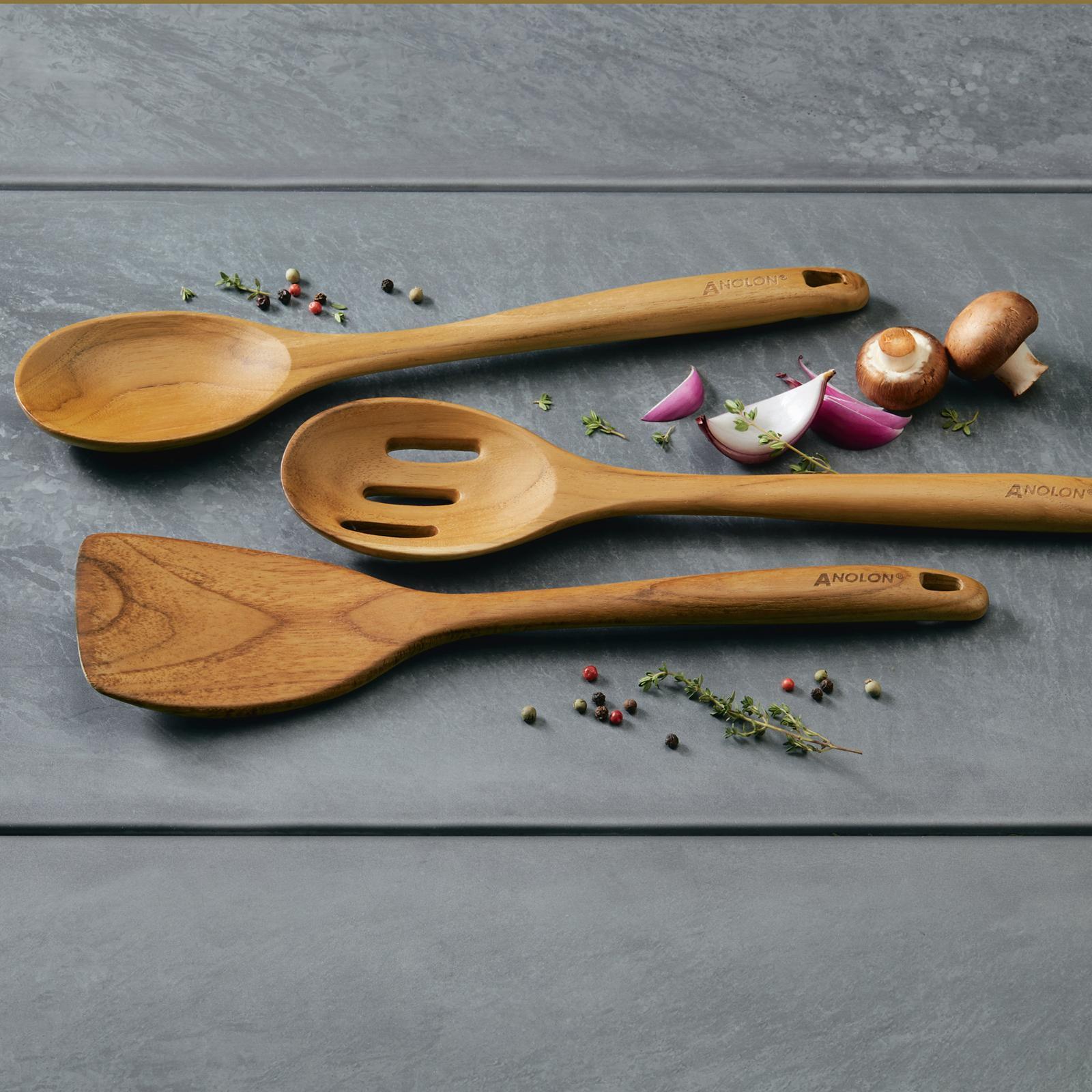 3-Piece Teak Wood Tool Set 13 3-Piece Teak Wood Tool Set
