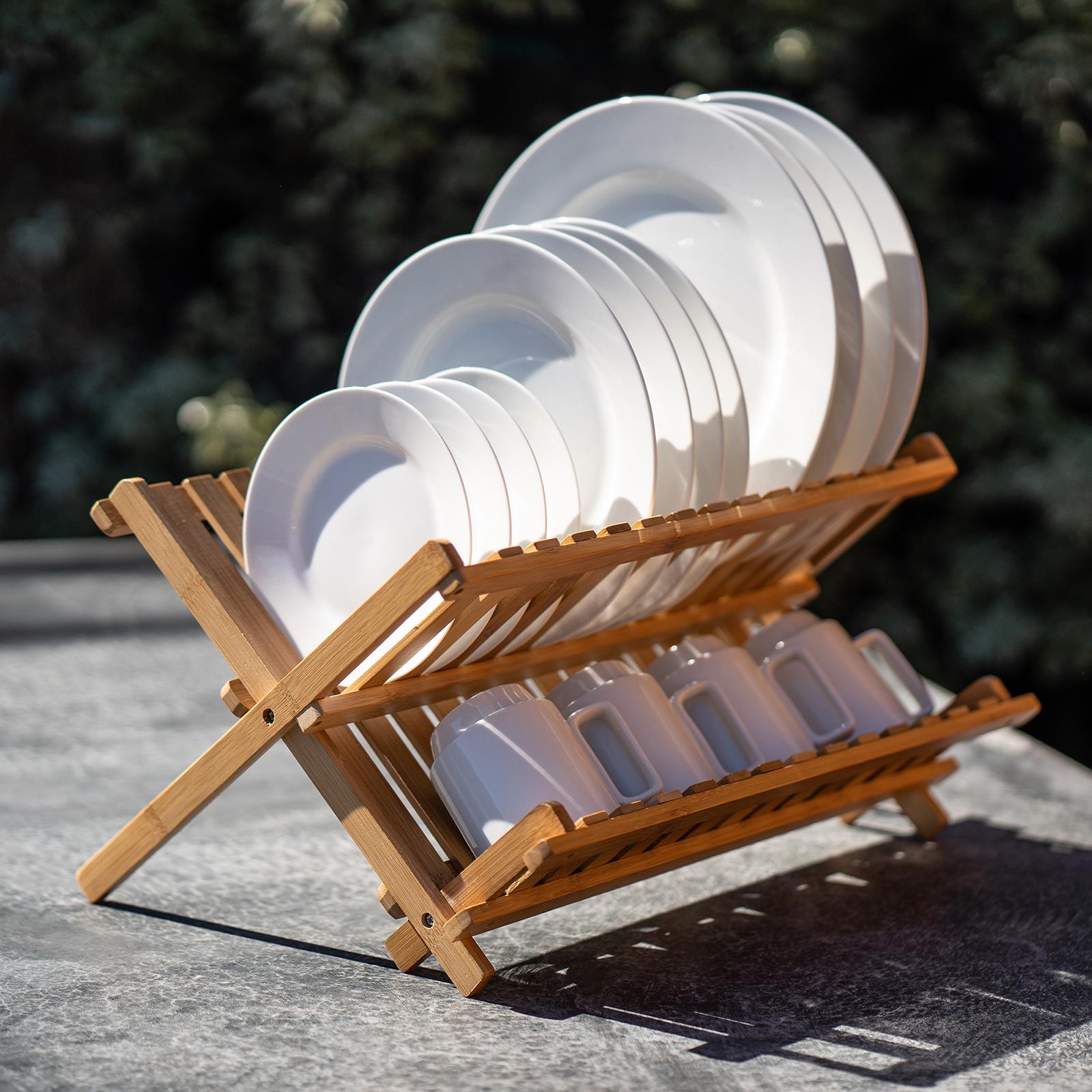 Bamboo Dish Rack 12 Bamboo Dish Rack