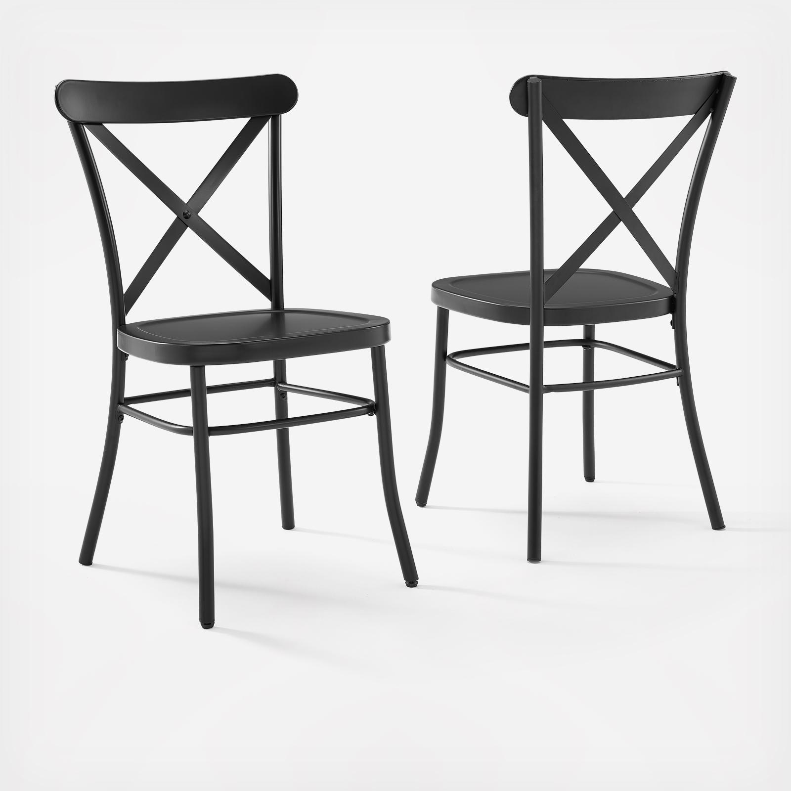 Camille 2-Piece Metal Chair Set