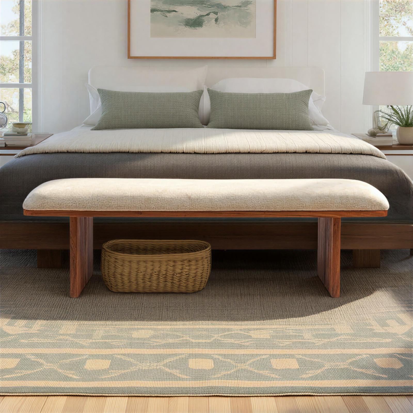Canal Rectangular Crushed Velvet Bench 3 Canal Rectangular Crushed Velvet Bench