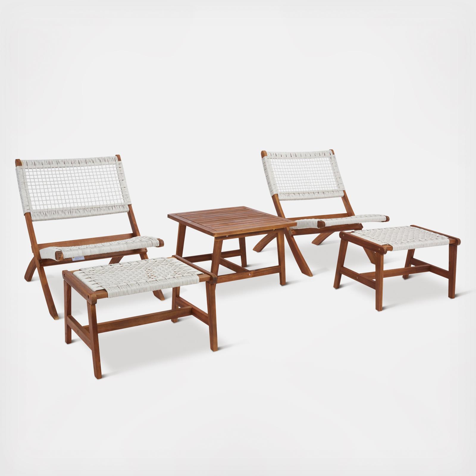 Casella 5-Piece Outdoor Patio Set 3 Casella 5-Piece Outdoor Patio Set