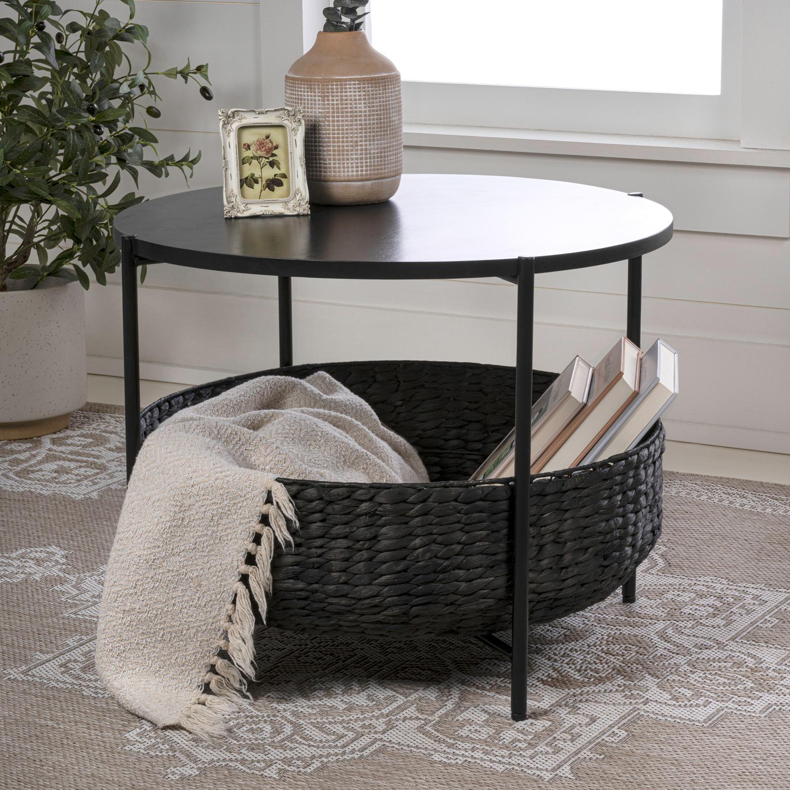 Carly Modern Coffee Table with Storage Basket 15 Carly Modern Coffee Table with Storage Basket