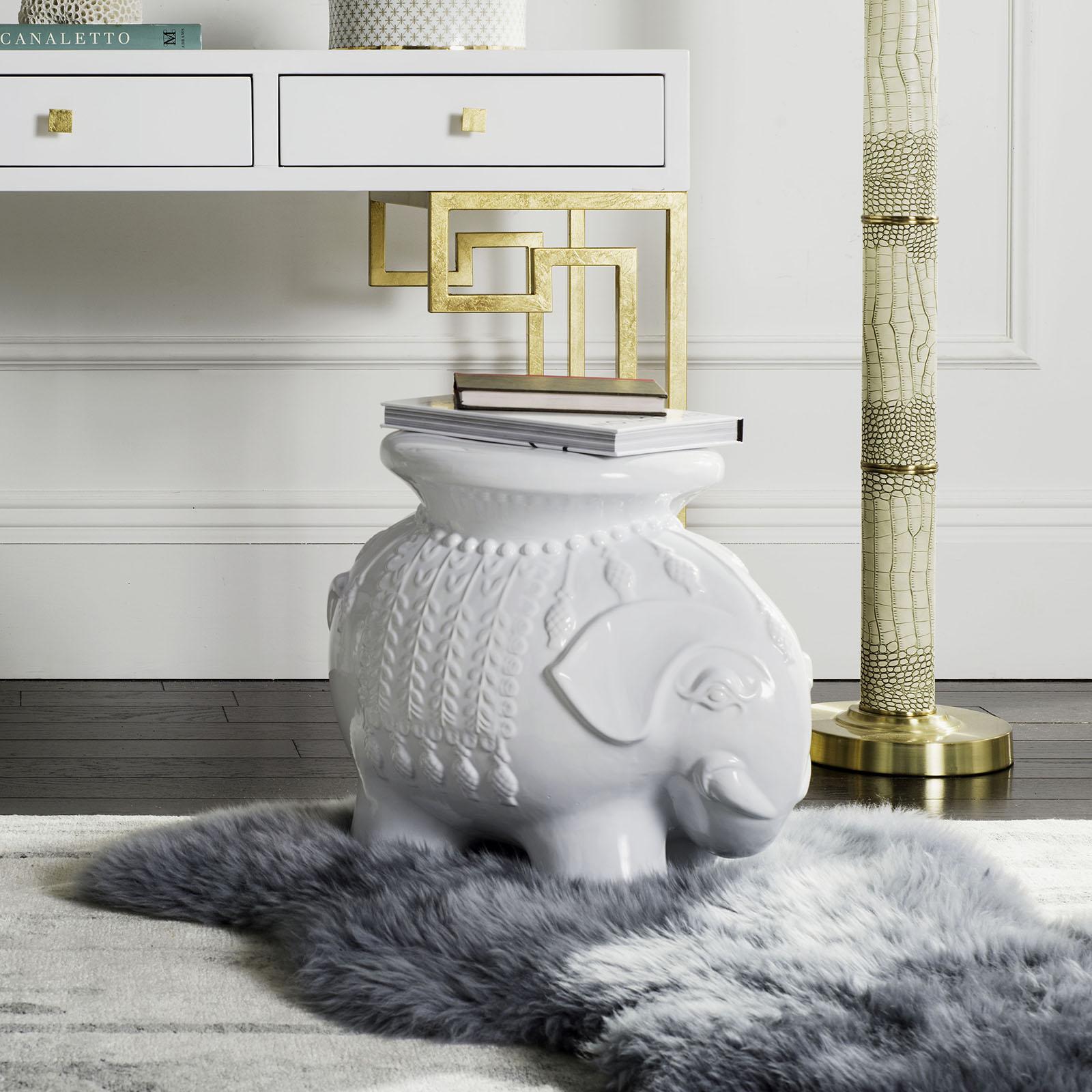 Ceramic Elephant Stool 1 Ceramic Elephant Stool