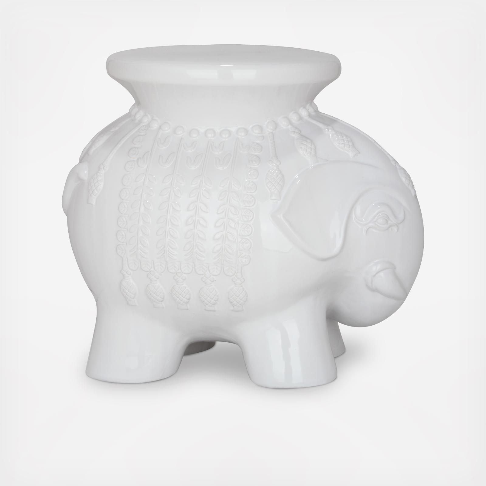 Ceramic Elephant Stool 2 Ceramic Elephant Stool