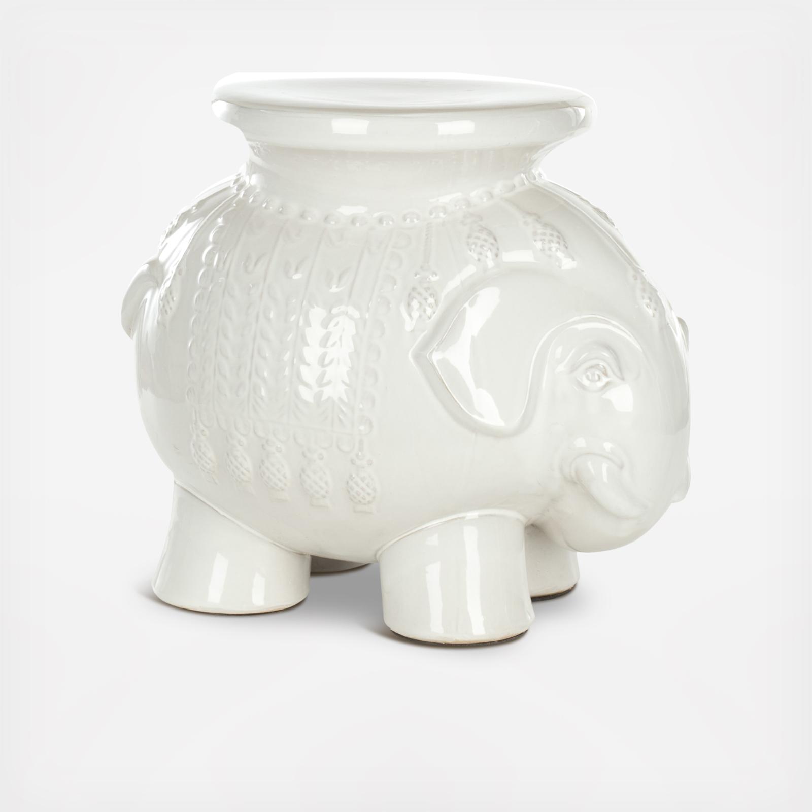 Ceramic Elephant Stool 4 Ceramic Elephant Stool