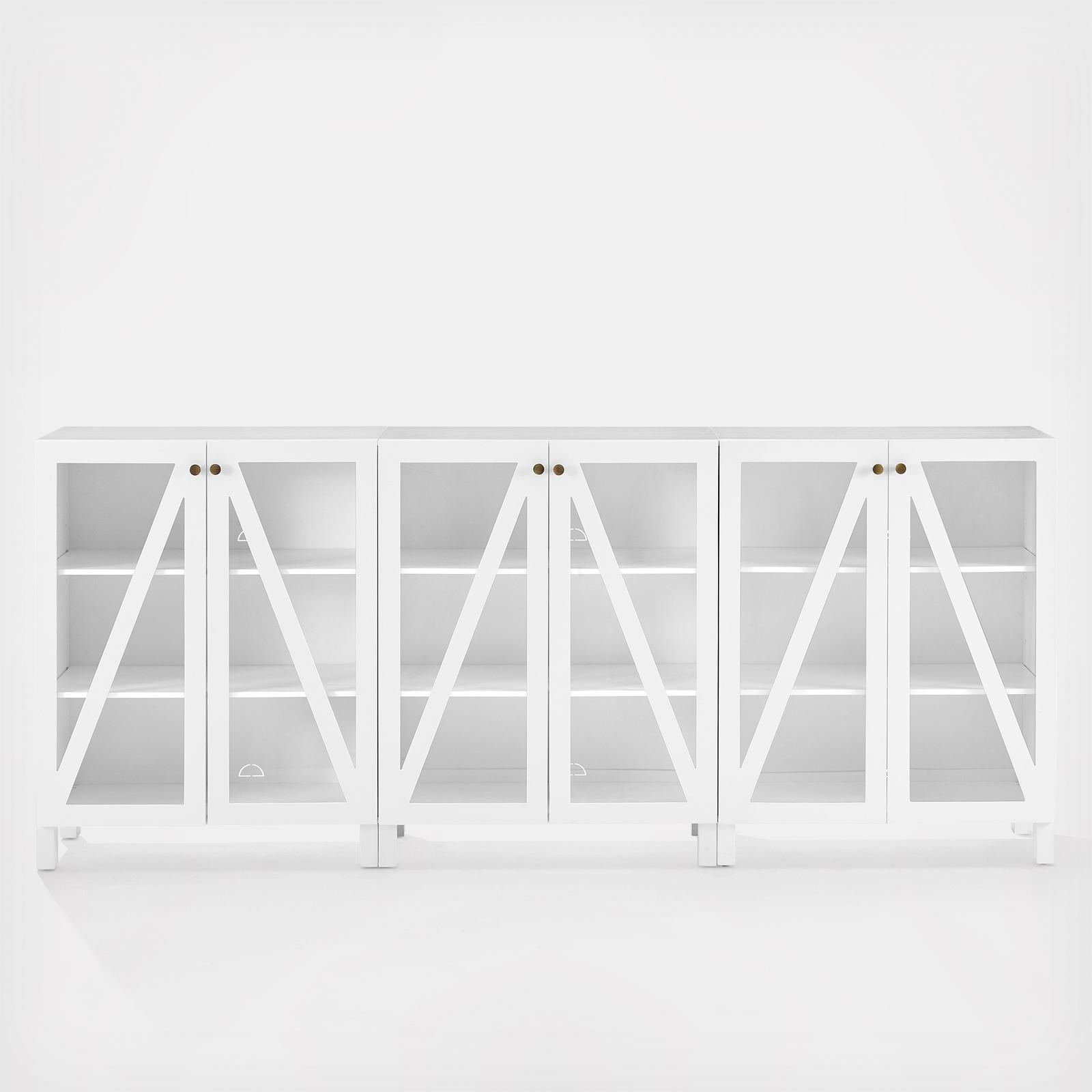 Cassai 3-Piece Media Storage Cabinet Set 4 Cassai 3-Piece Media Storage Cabinet Set