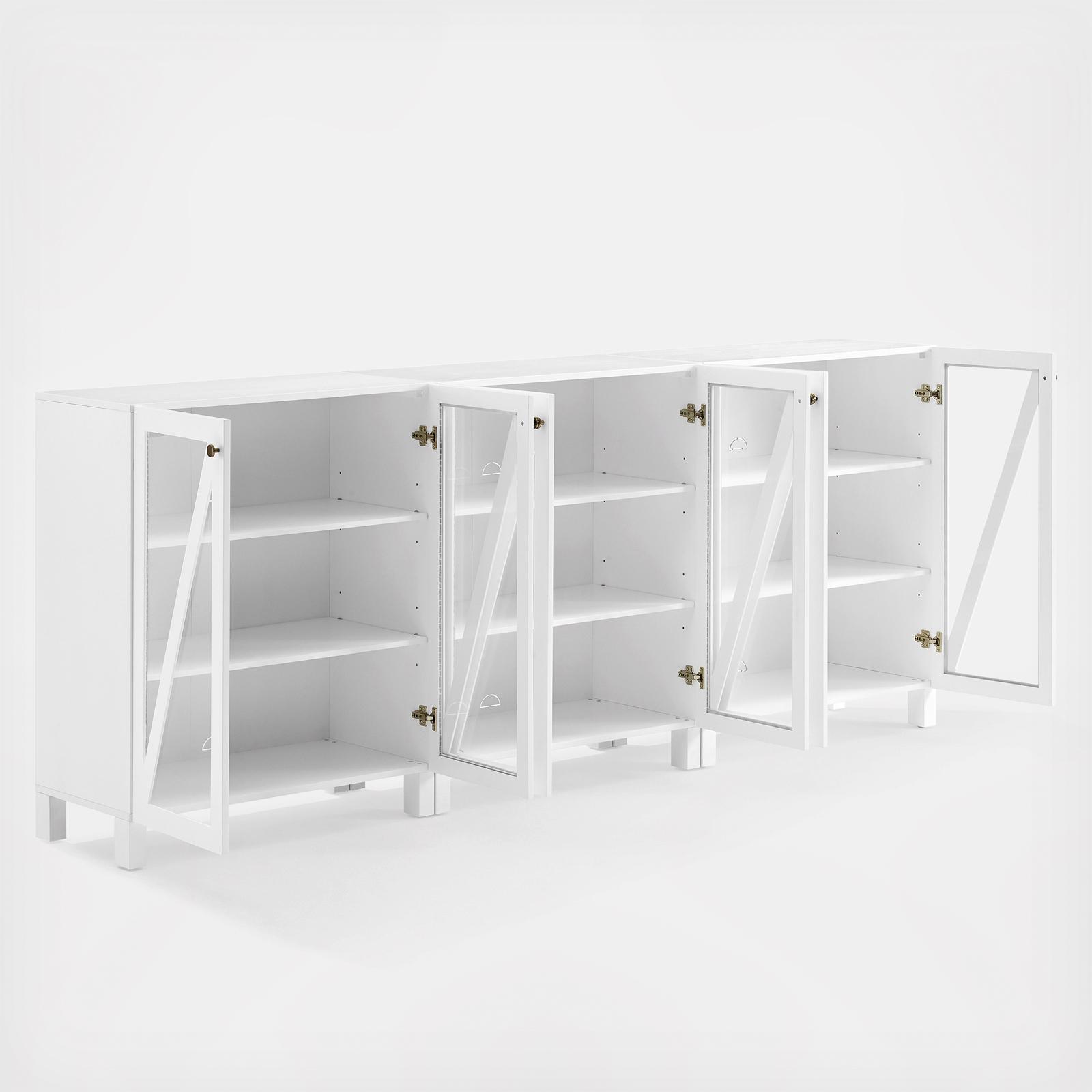 Cassai 3-Piece Media Storage Cabinet Set 5 Cassai 3-Piece Media Storage Cabinet Set