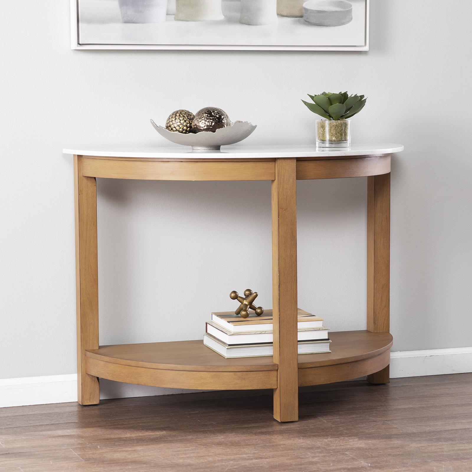Chandlen Demilune Console Table 1 Chandlen Demilune Console Table