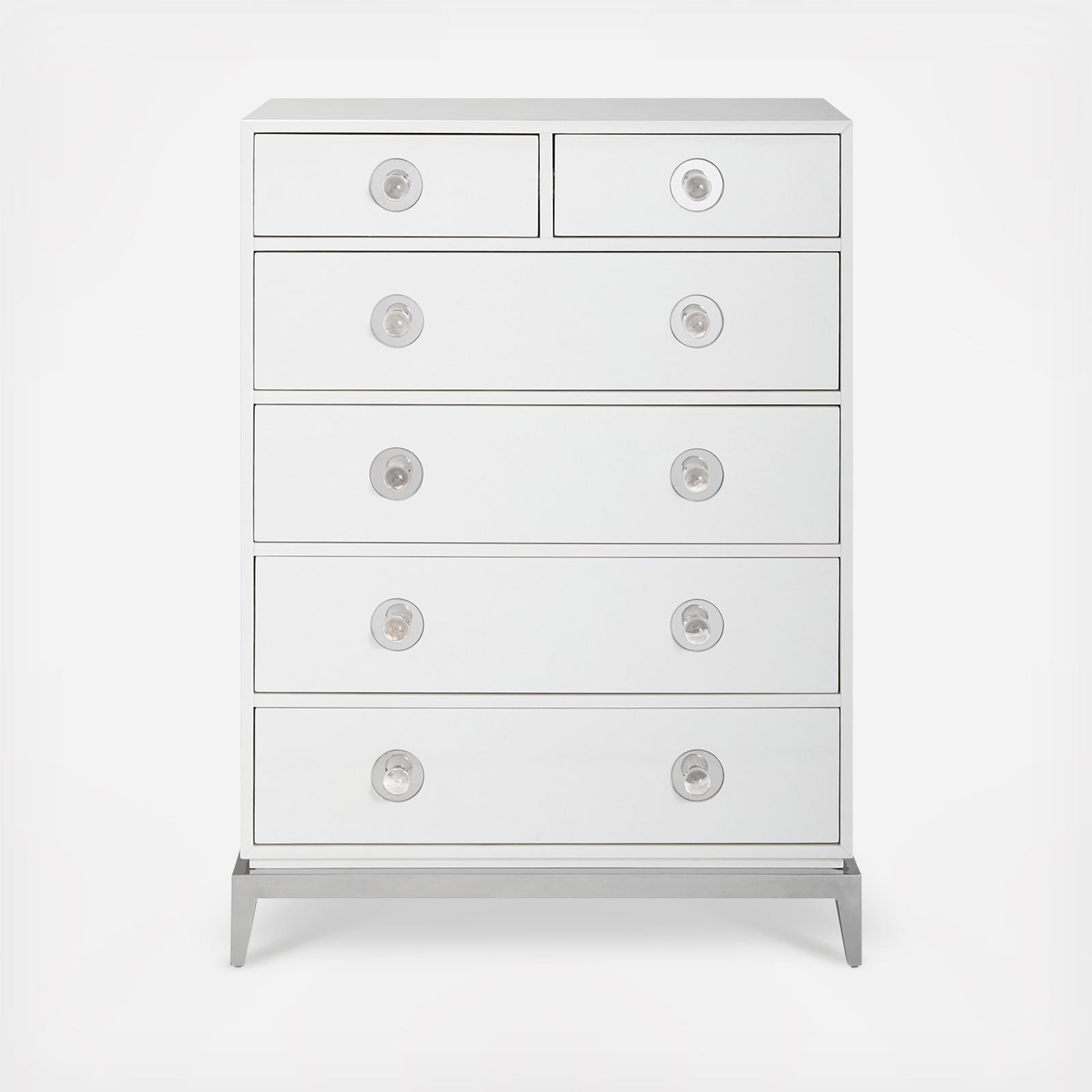 Channing 6-Drawer Tall Chest 9 Channing 6-Drawer Tall Chest