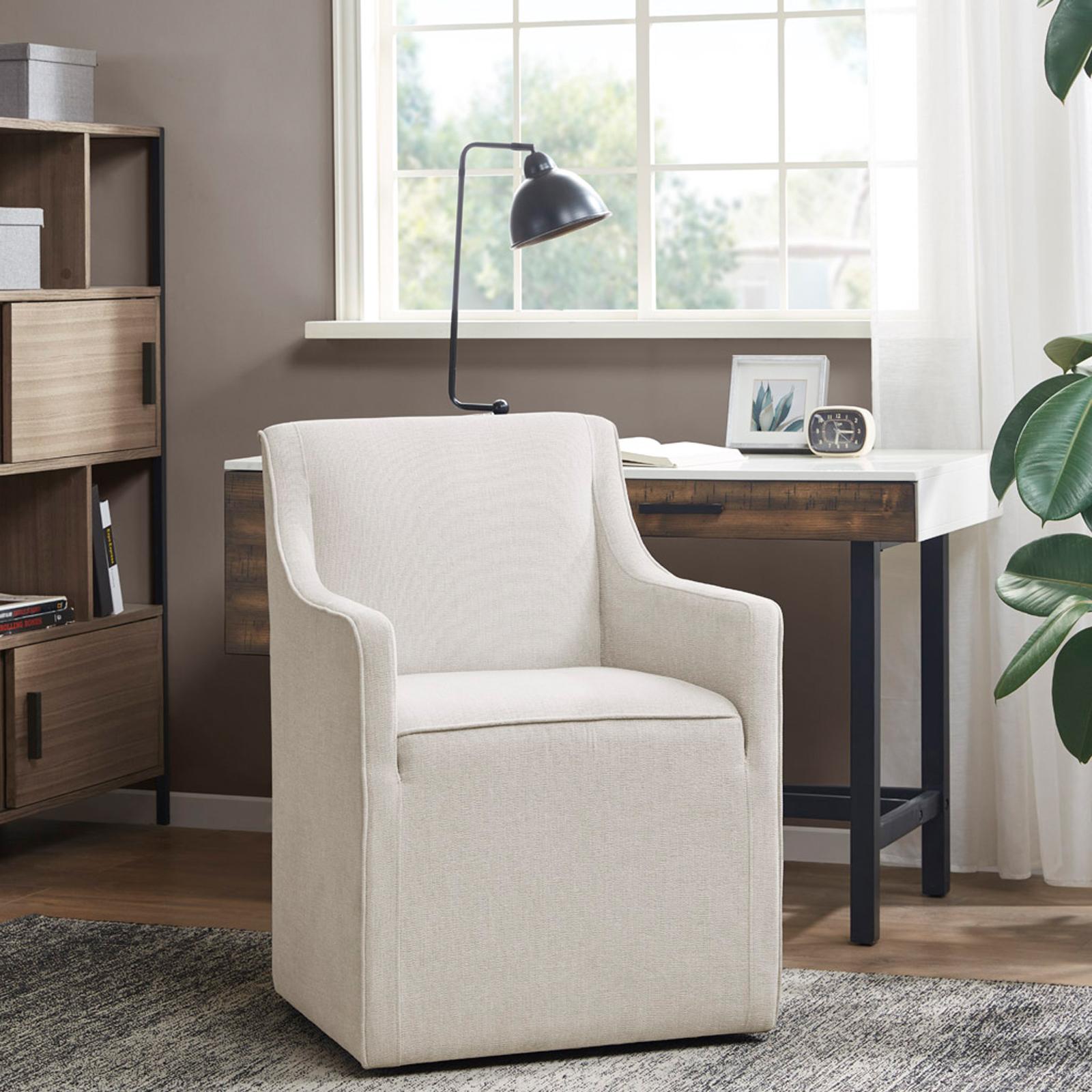 Charlotte Dining Arm Chair with Casters 1 Charlotte Dining Arm Chair with Casters