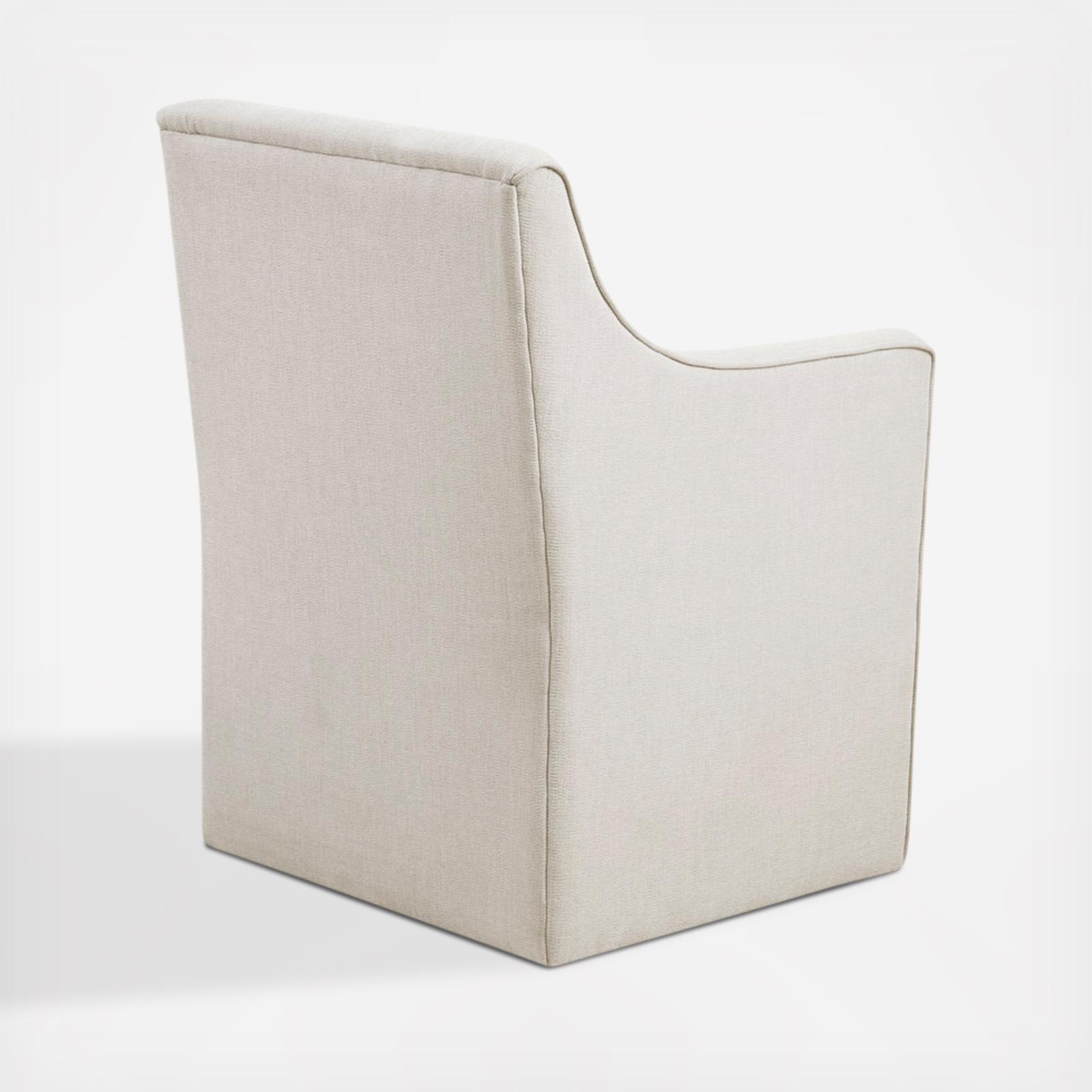 Charlotte Dining Arm Chair with Casters 6 Charlotte Dining Arm Chair with Casters