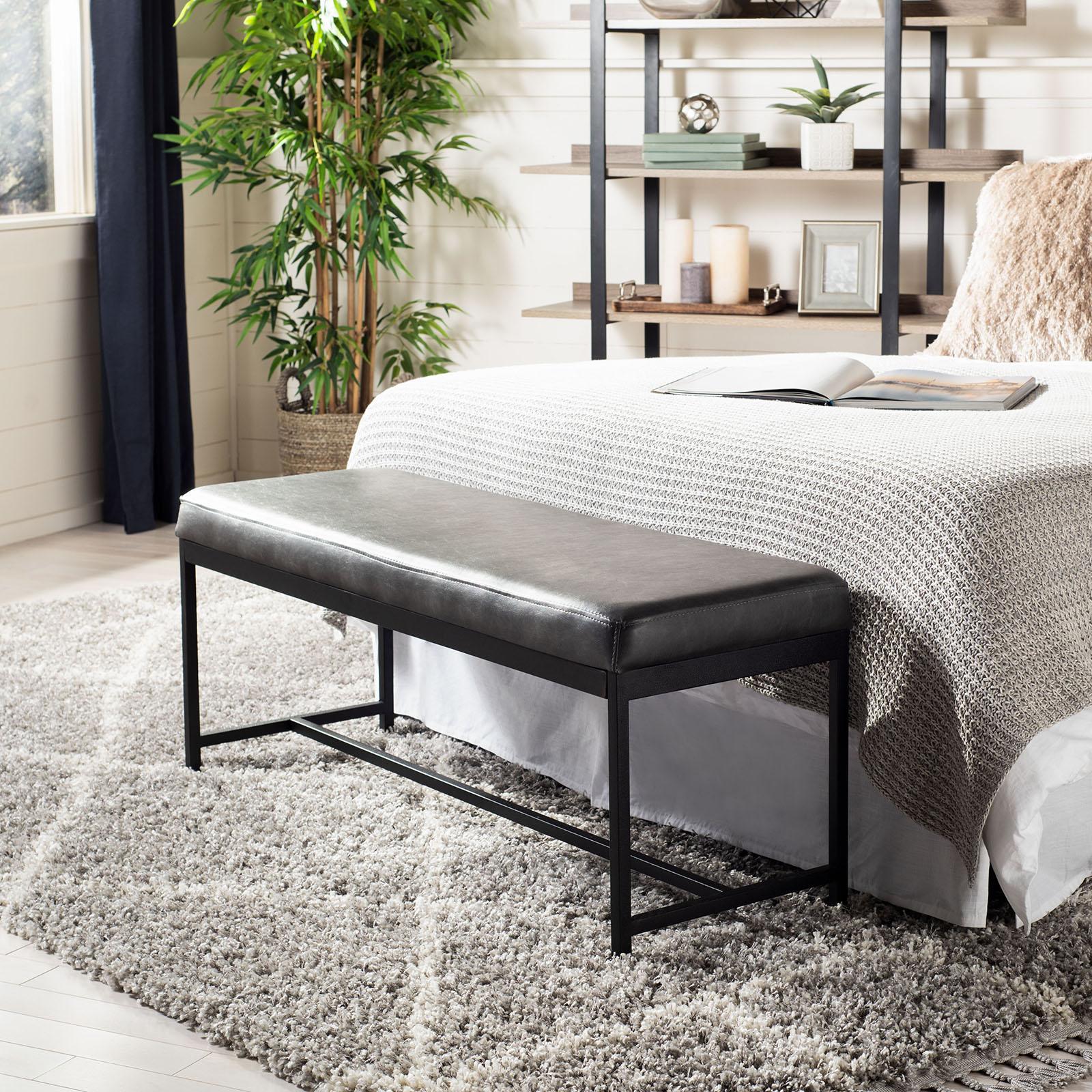 Chase Faux Leather Bench