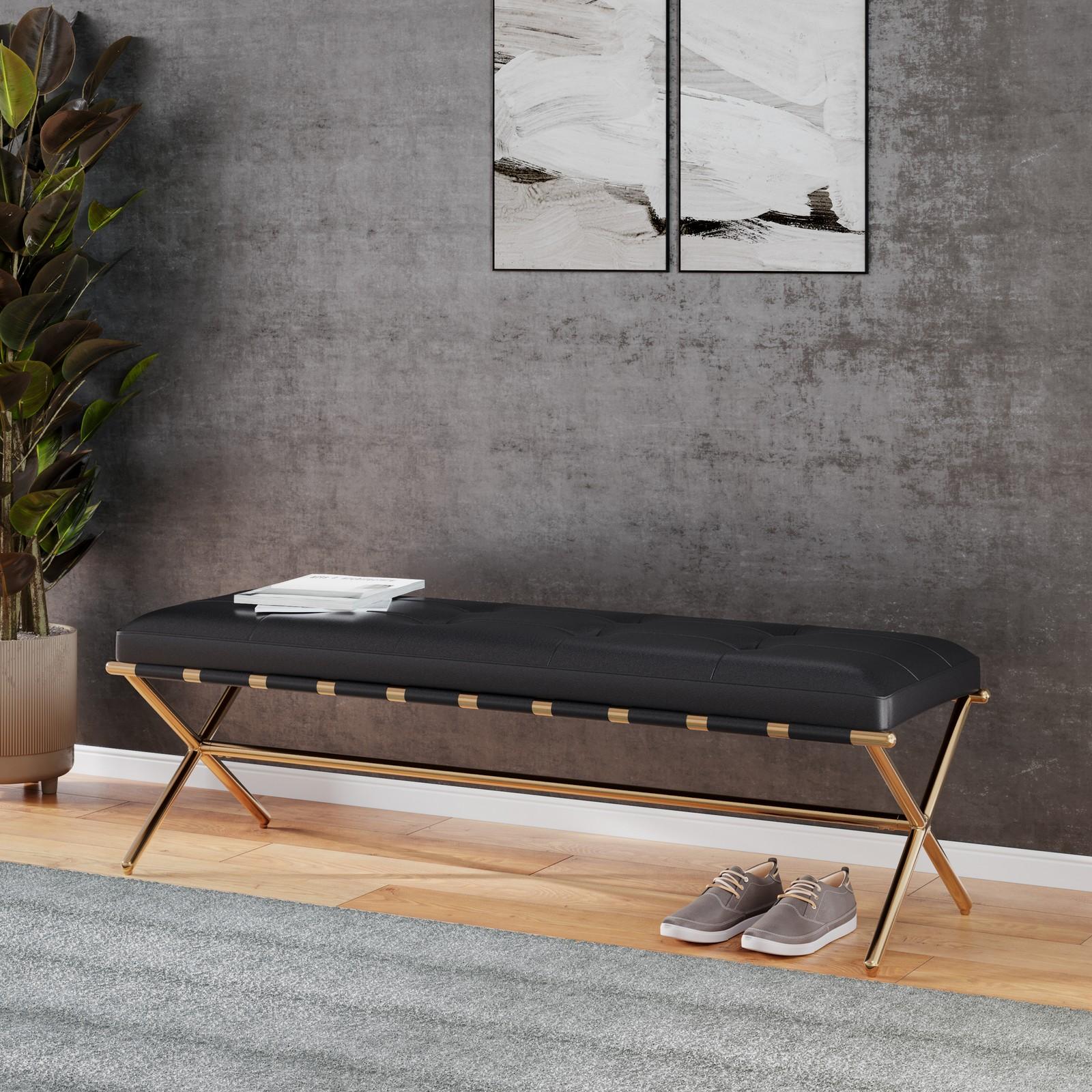 Clairvoix Upholstered Entryway Bench 9 Clairvoix Upholstered Entryway Bench