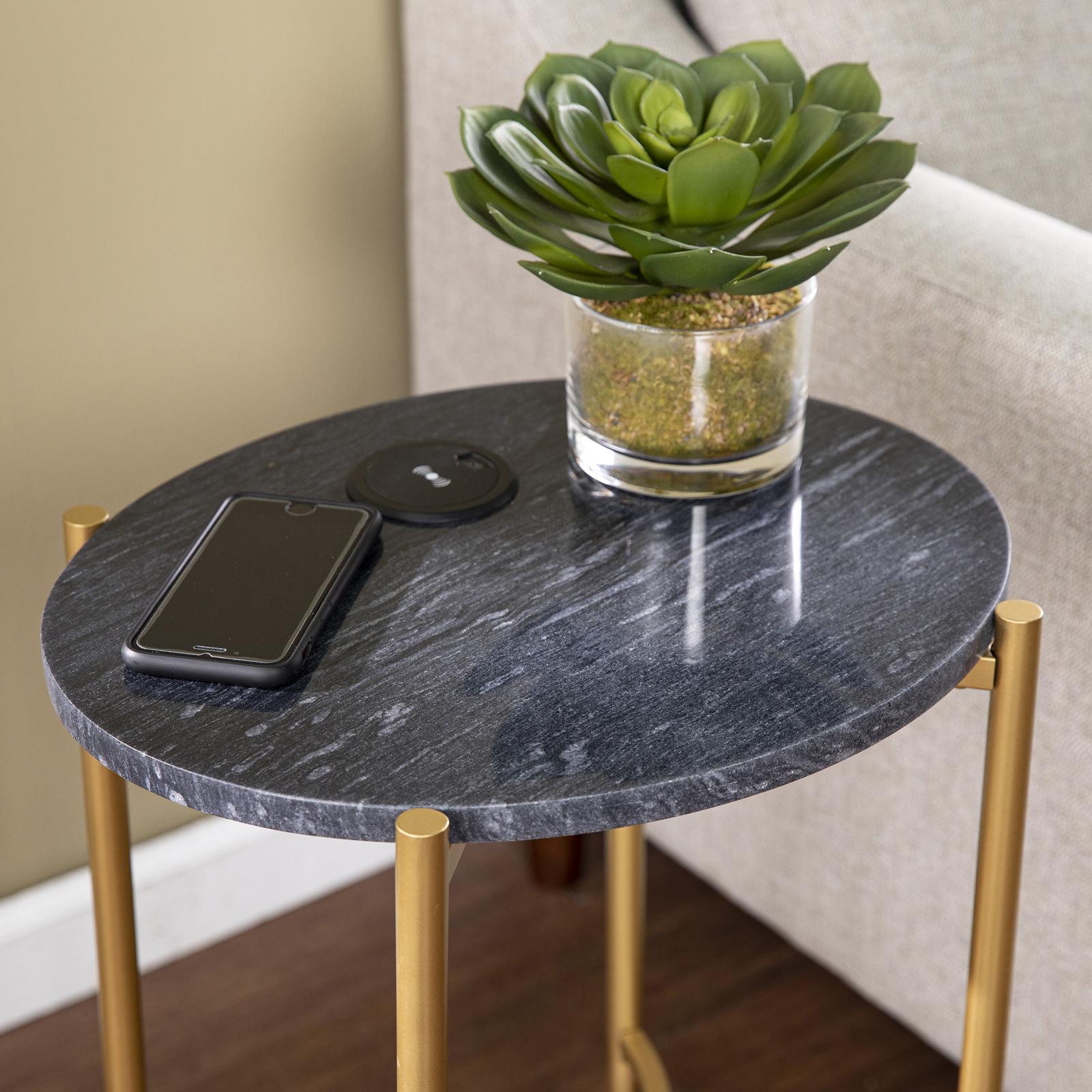 Clarvin Wireless Charging Side Table 2 Clarvin Wireless Charging Side Table