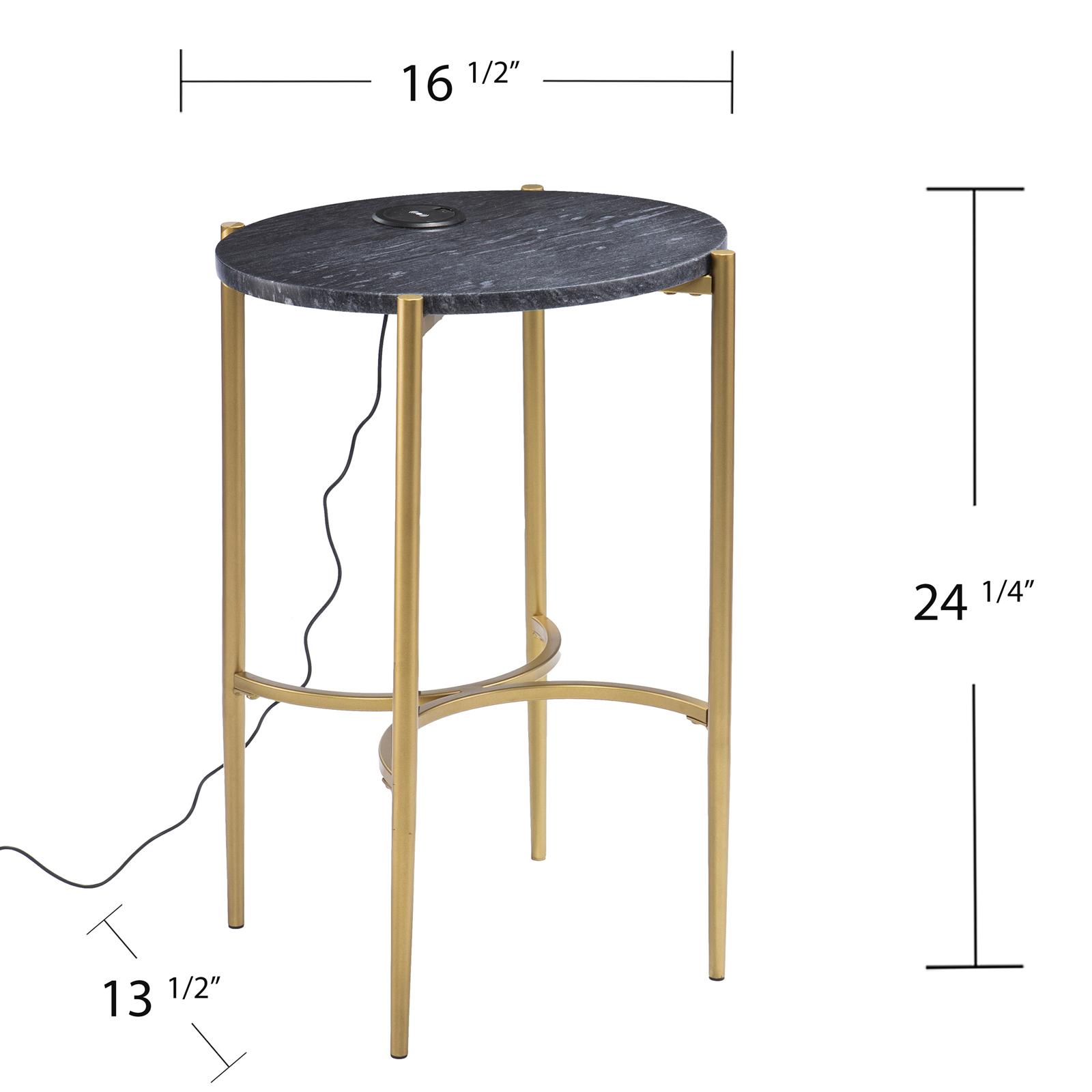 Clarvin Wireless Charging Side Table 7 Clarvin Wireless Charging Side Table