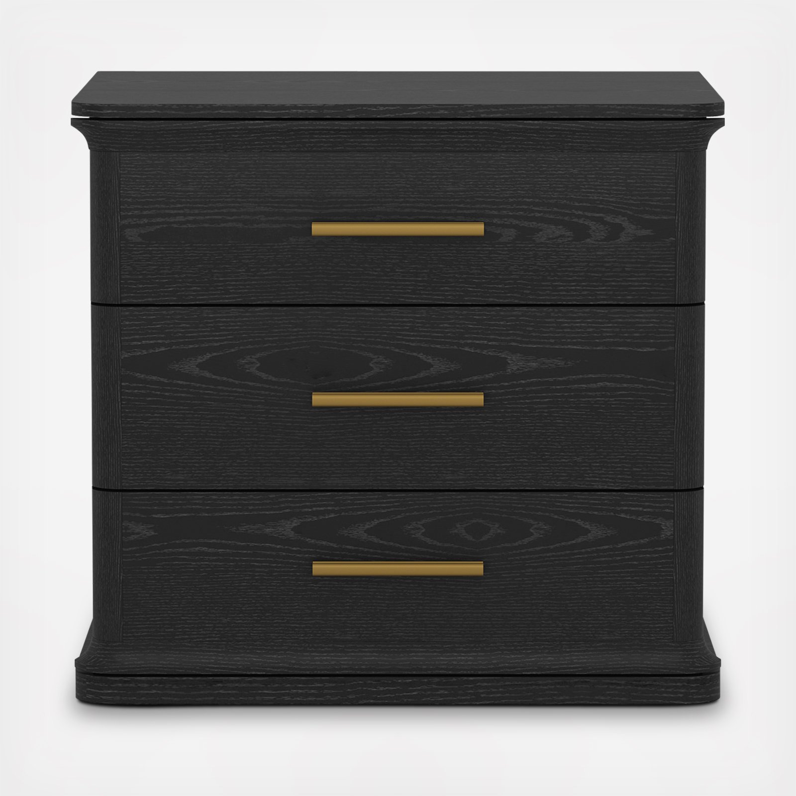 Clifford 3-Drawer Nightstand 2 Clifford 3-Drawer Nightstand