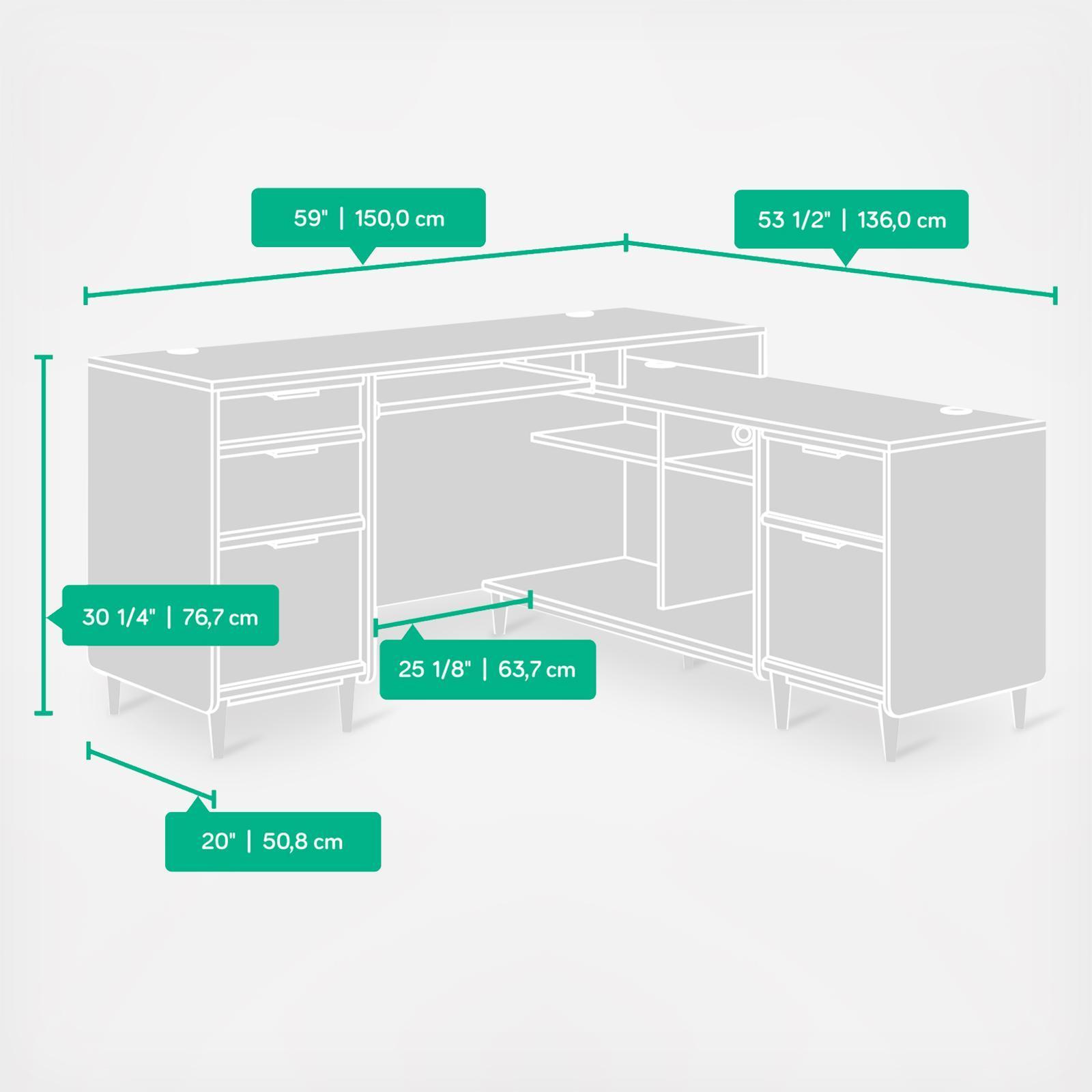 Clifford Place L-Shaped Desk 4 Clifford Place L-Shaped Desk