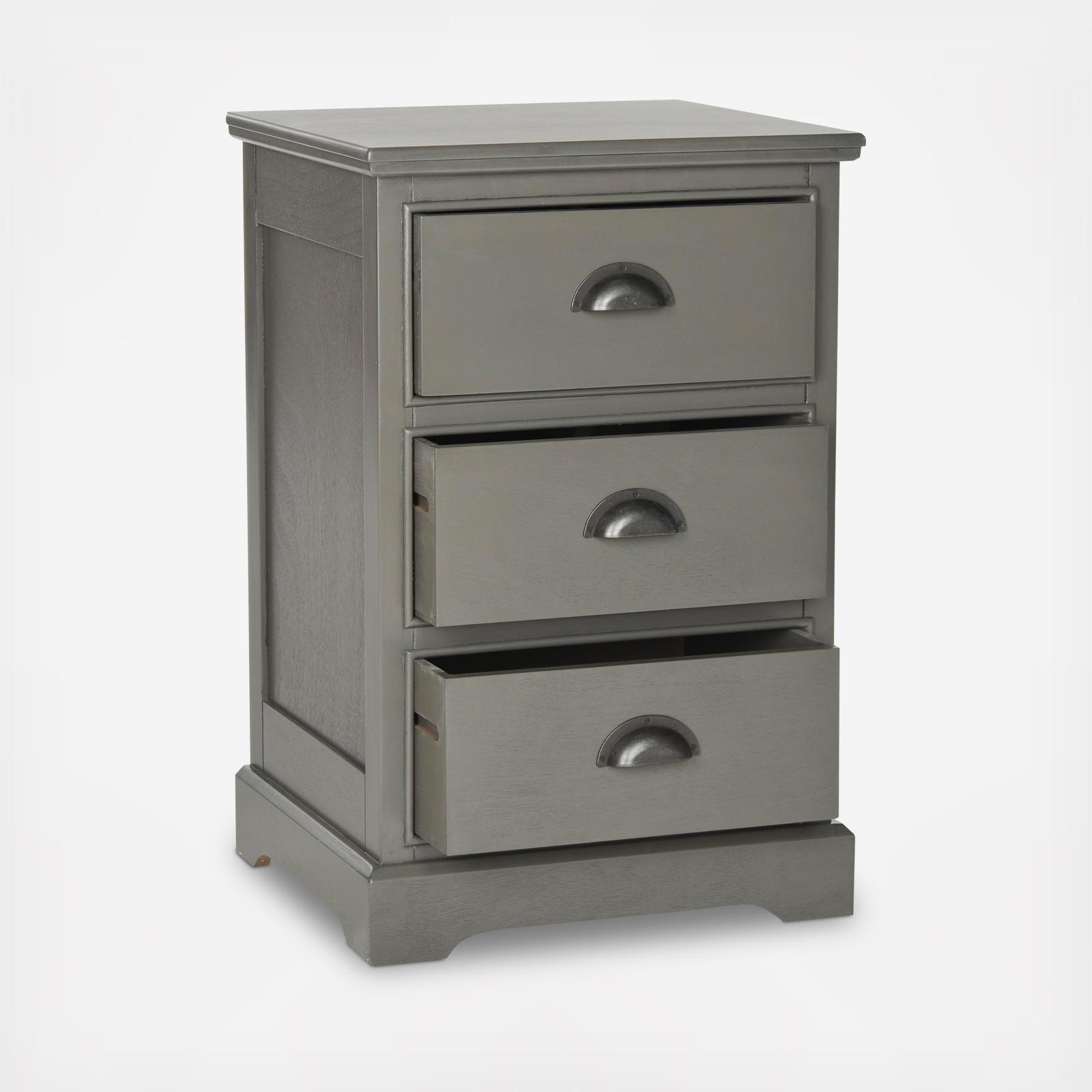 Classic 3-Drawer Side Table 3 Classic 3-Drawer Side Table