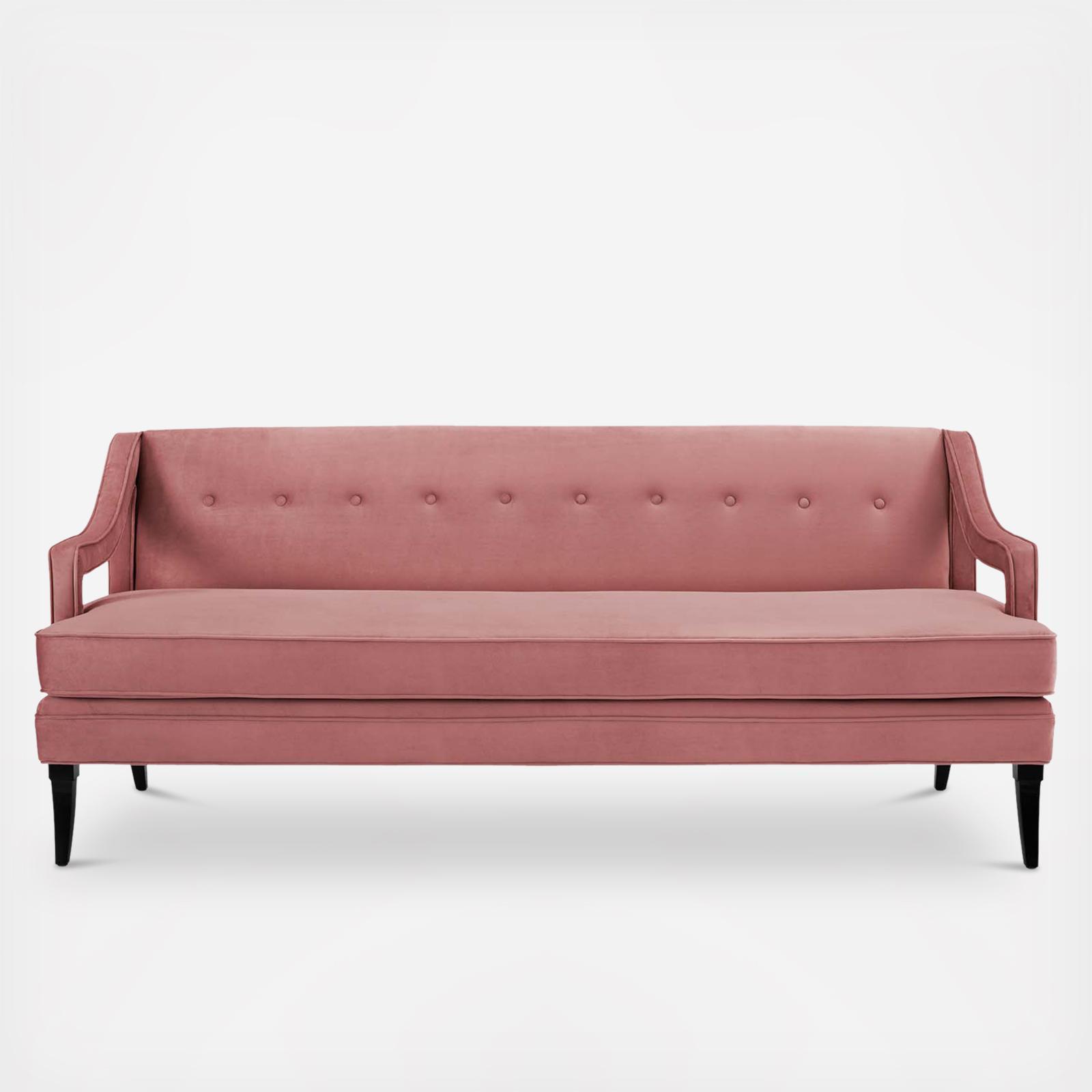 Concur Button Tufted Upholstered Velvet Sofa 2 Concur Button Tufted Upholstered Velvet Sofa