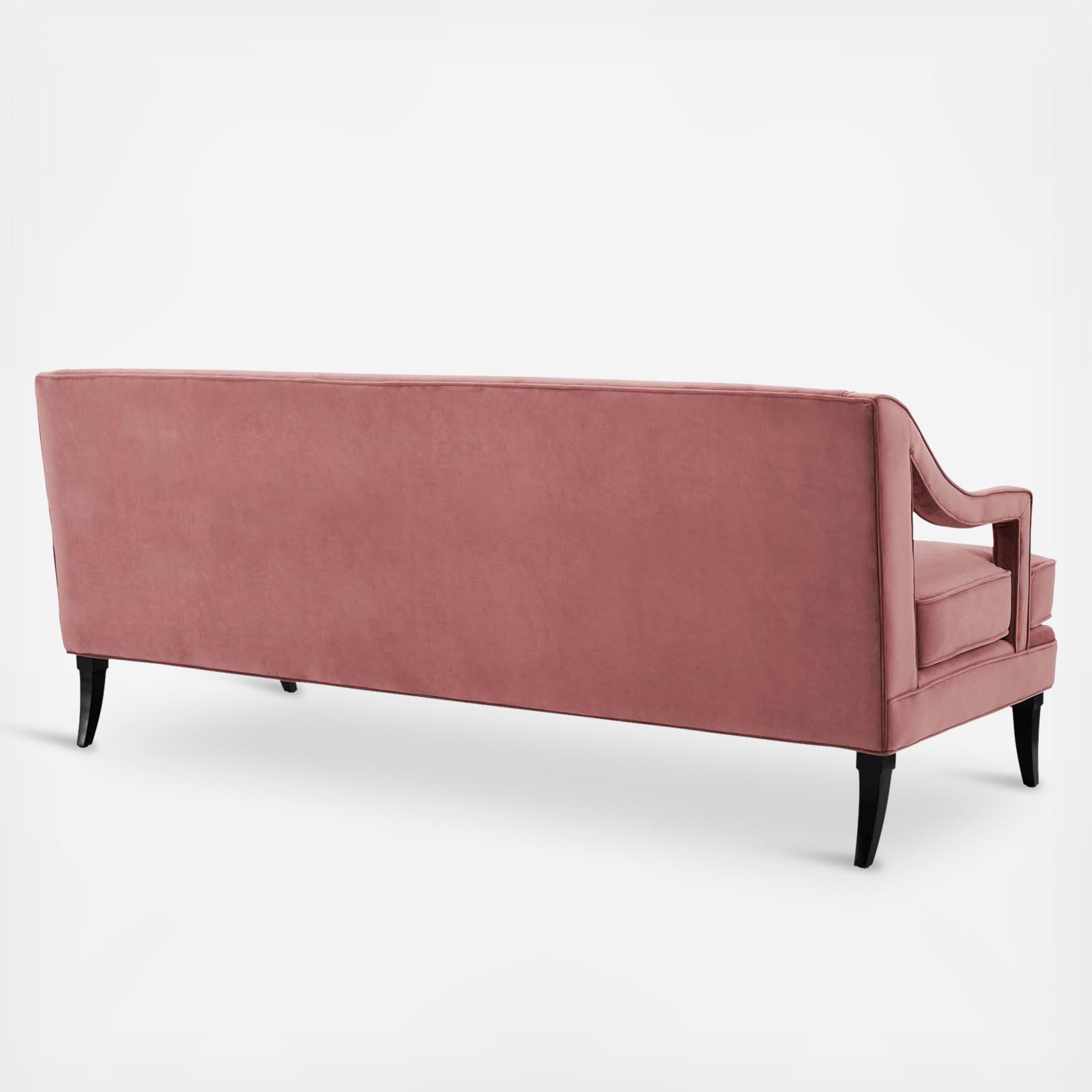 Concur Button Tufted Upholstered Velvet Sofa 3 Concur Button Tufted Upholstered Velvet Sofa