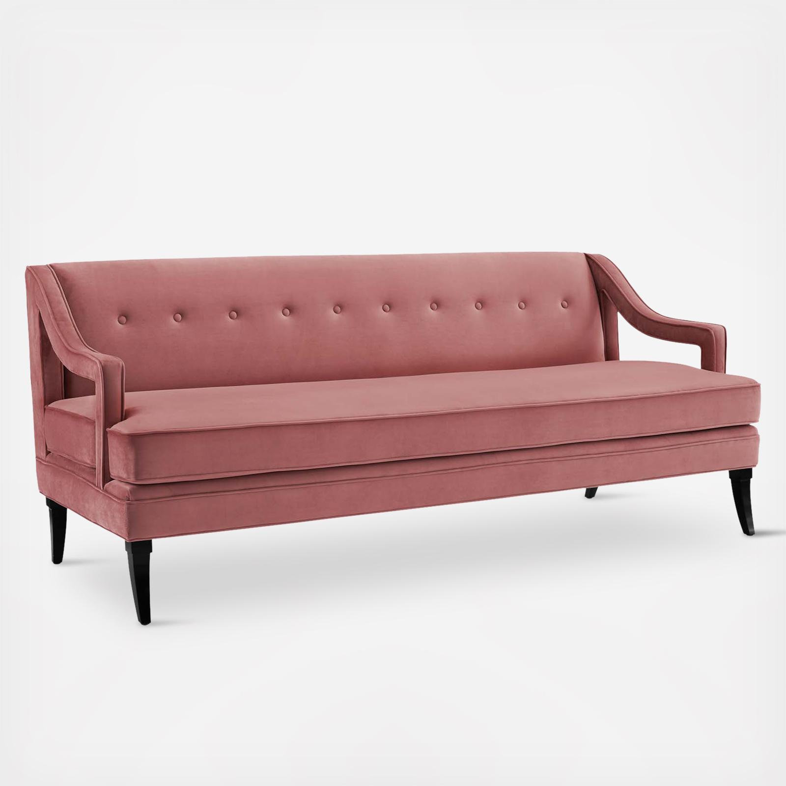 Concur Button Tufted Upholstered Velvet Sofa 4 Concur Button Tufted Upholstered Velvet Sofa